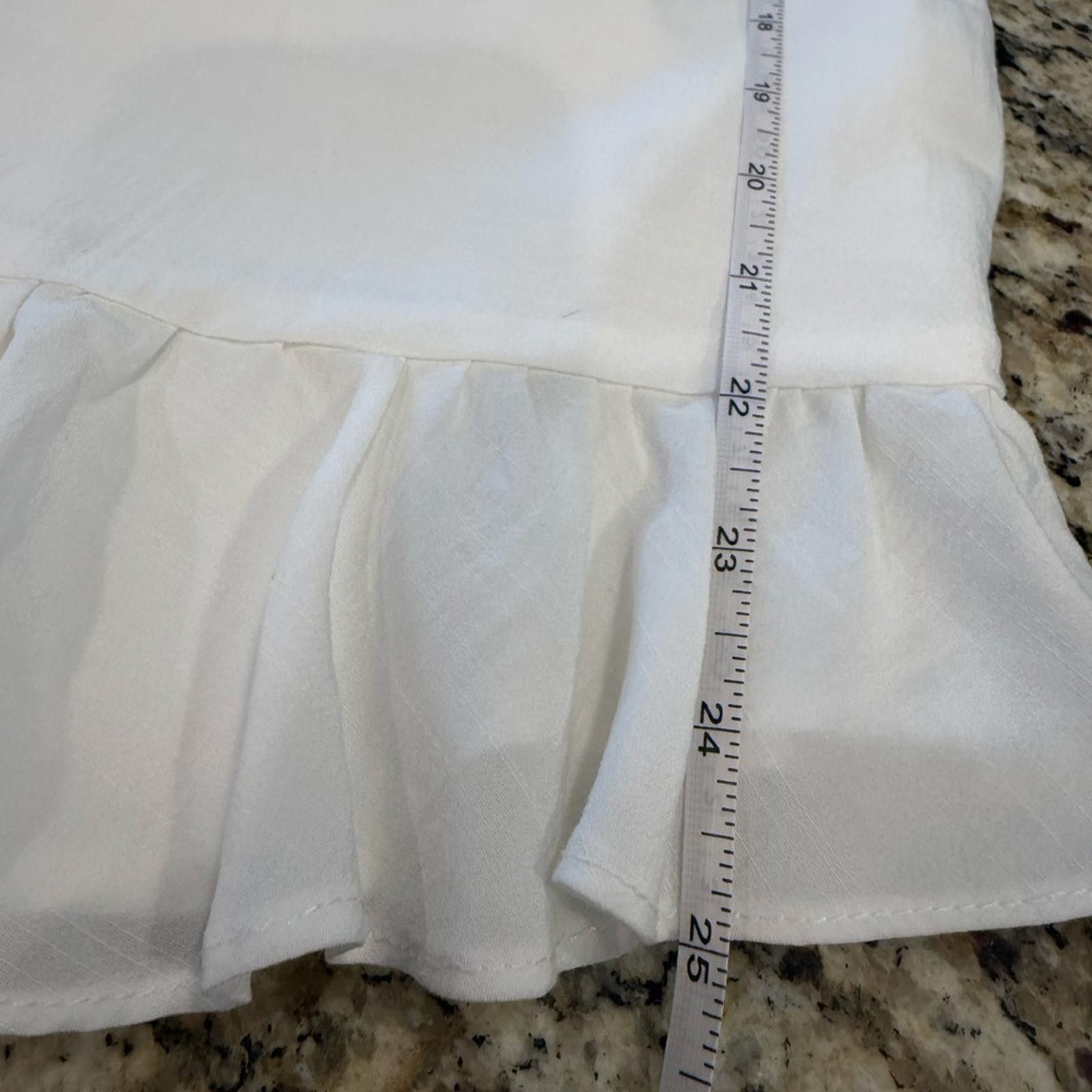 Other One and Only Collective white lace ruffled mini dress SZ M Size M / US 6-8 / IT 42-44 - 11 Thumbnail