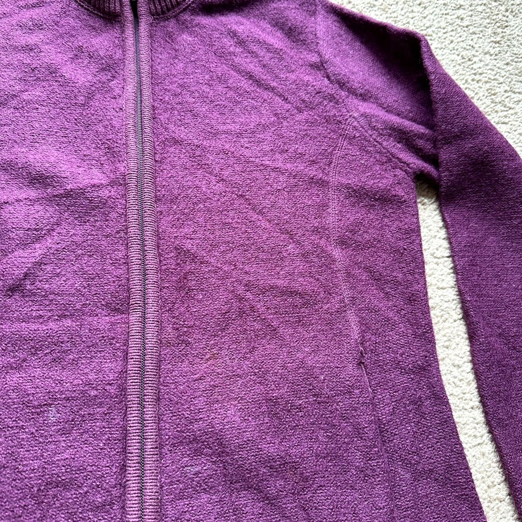 Vintage Cabela's Sweater Womens Small Full Zip Pink Mock Neck Wool Blend Pockets Size S / US 4 / IT 40 - 7 Thumbnail