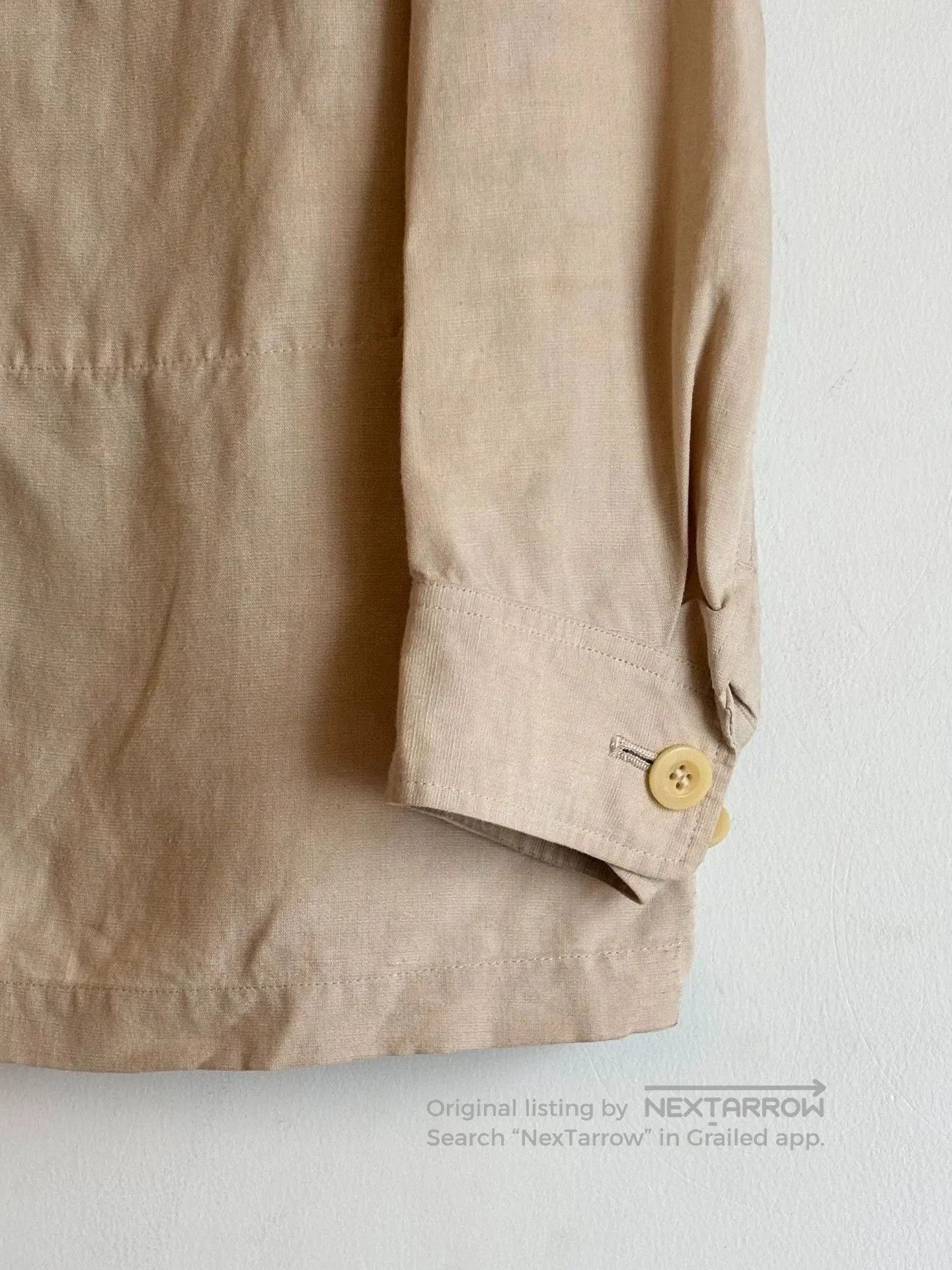 Yohji Yamamoto Beige Long Sleeve Button. Size US M / EU 48-50 / 2 - 4 Thumbnail