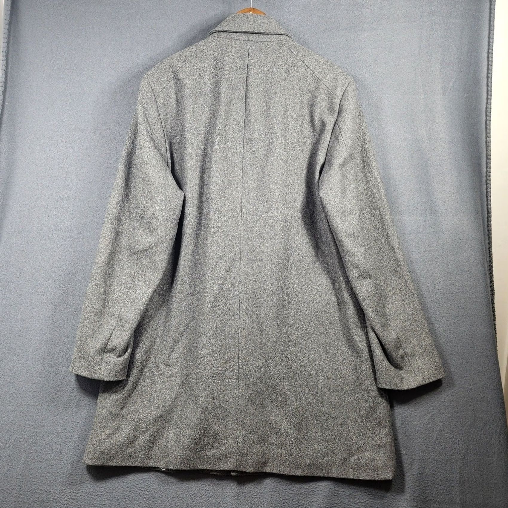 Banana Republic Banana Republic Men Coat Overcoat Wool Blend Grey Large Zip Classic City Preppy Mens Long Winter Fall Wool Dry Clean Only No Flaws 2024? Size US L / EU 52-54 / 3 - 3 Thumbnail