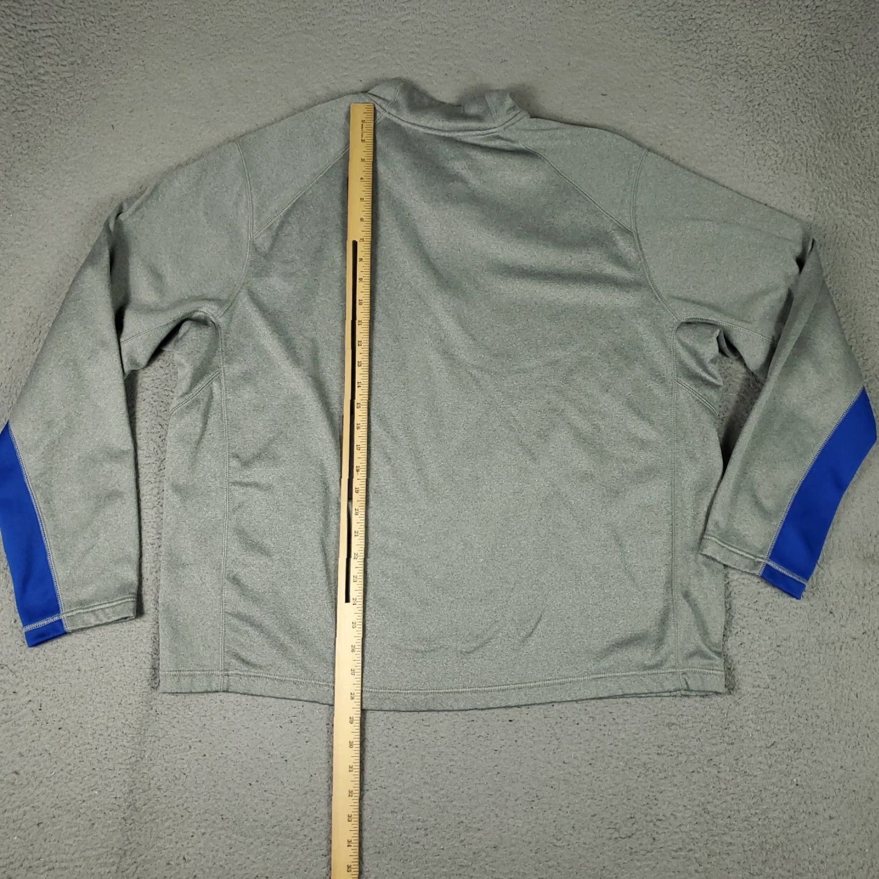 Nike Nike Sweatshirt Mens 2XL Gray Therma Fit Swoosh 1/4 Zip Pullover Mock Neck Long Sleeve Logo 1/4 Zip Vintage: No Size US XXL / EU 58 / 5 - 4 Thumbnail