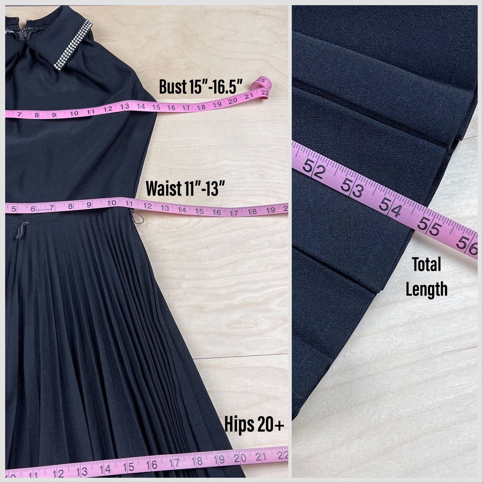 Vintage Vintage 1970s Black Sleeveless Pleated Halter Maxi Size XXS / US 00 / IT 34 - 6 Thumbnail