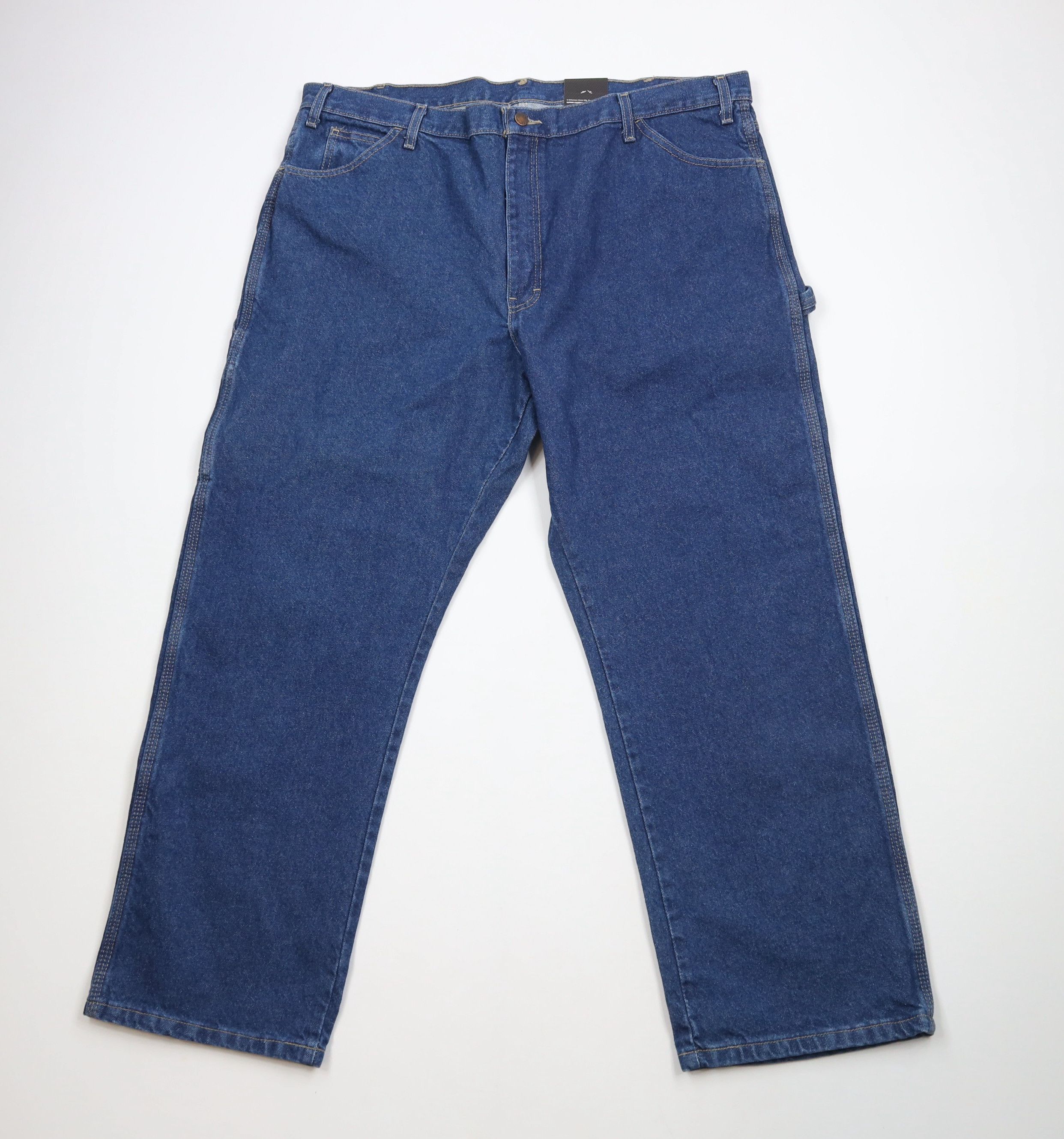 Dickies × Vintage Deadstock Vintage Y2K Dickies Wide Leg Dungaree Denim Jeans Size US 42 / EU 58 - 1 Thumbnail