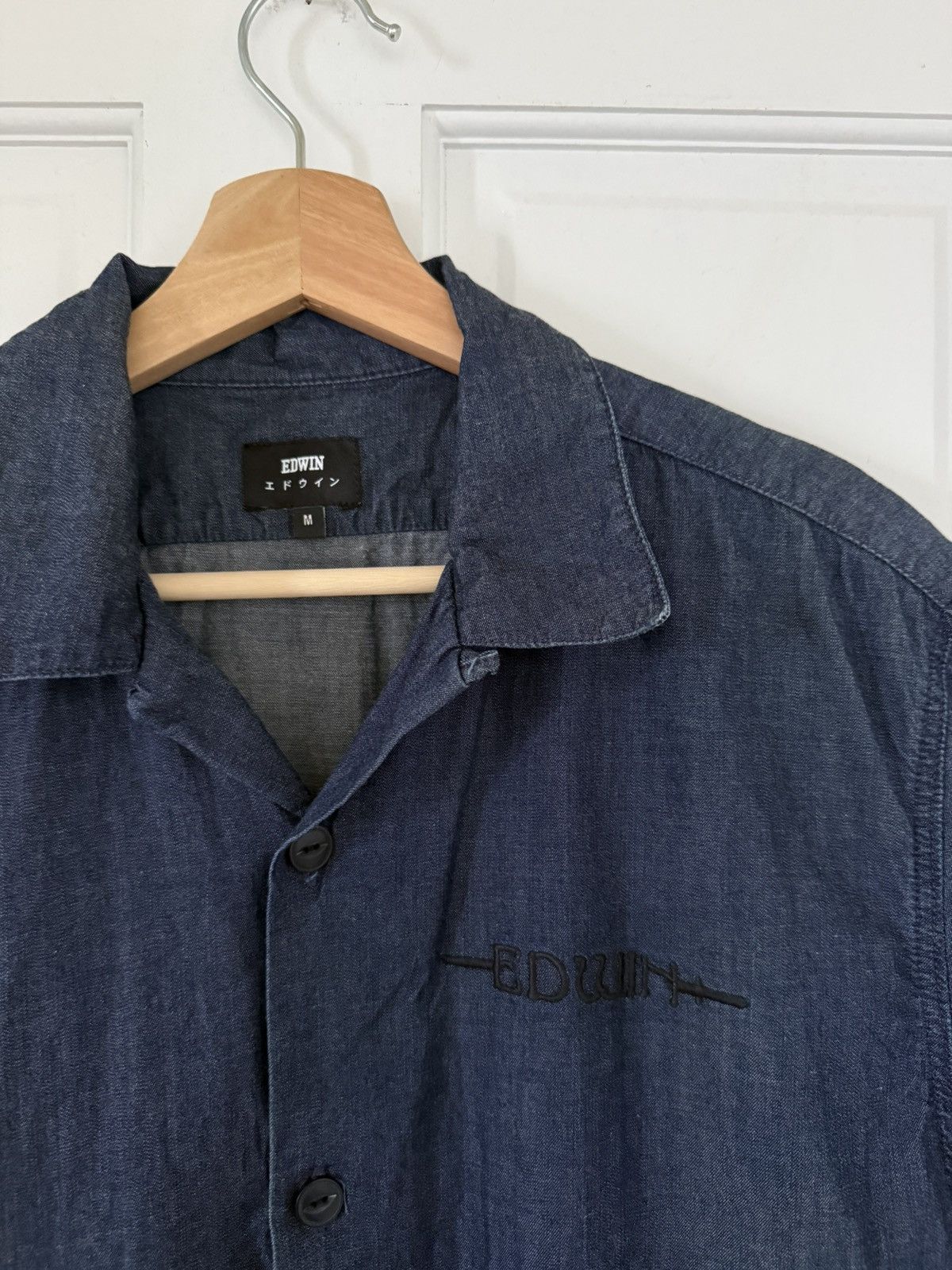 Edwin Edwin Denim Short Sleeve Shirt Japan Map Size US M / EU 48-50 / 2 - 3 Thumbnail