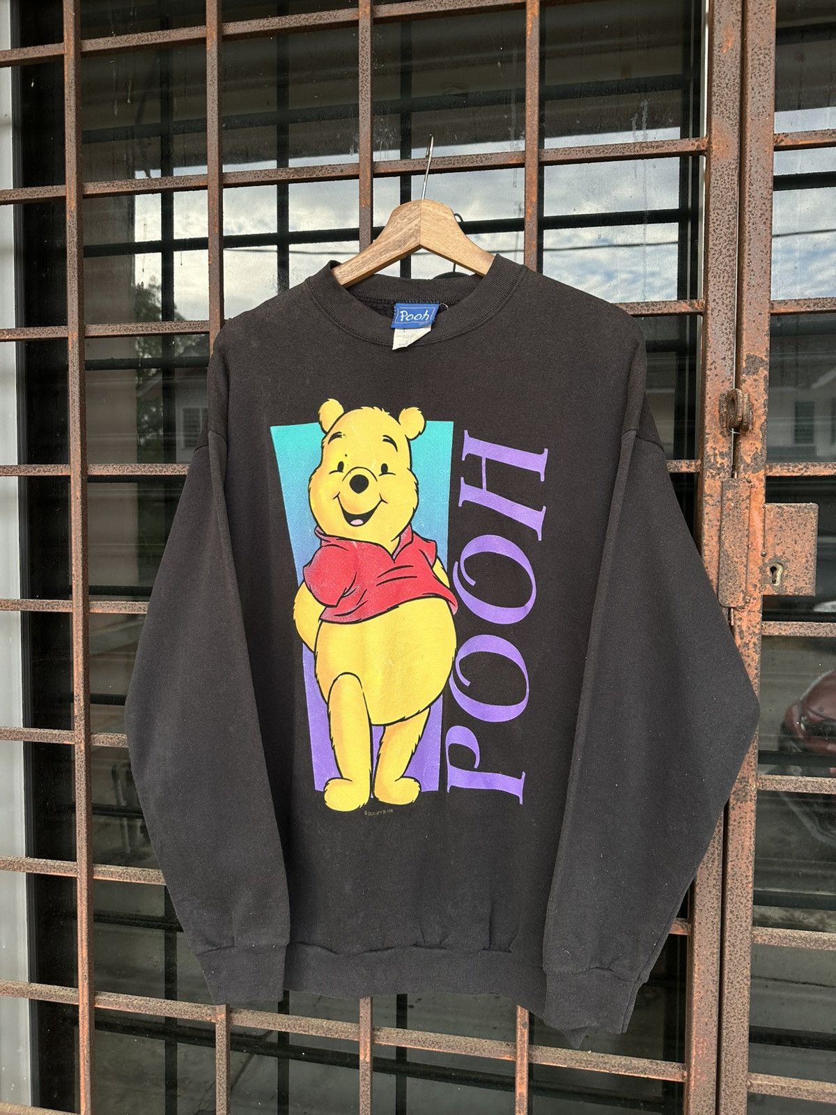 Vintage Thrashed Sun Faded DISNEY POOH Distressed Erd Grunge Size US M / EU 48-50 / 2 - 2 Thumbnail