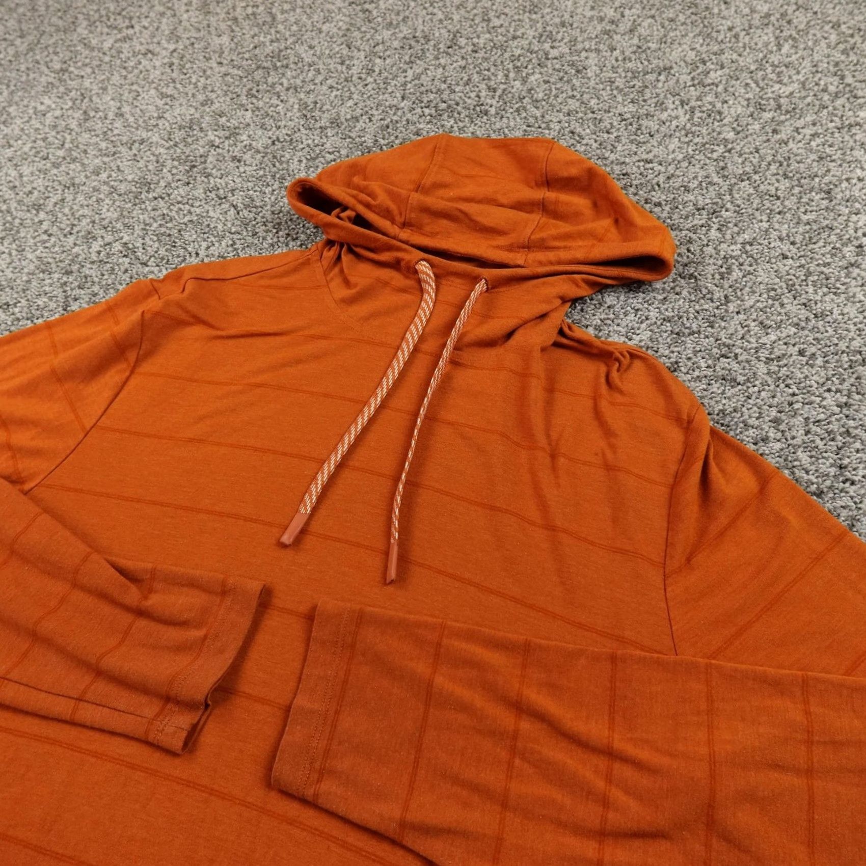 Vintage Alaskan Hardgear Hoodie Mens M Orange Lightweight Pullover Bamboo Shirt? Size US M / EU 48-50 / 2 - 2 Thumbnail