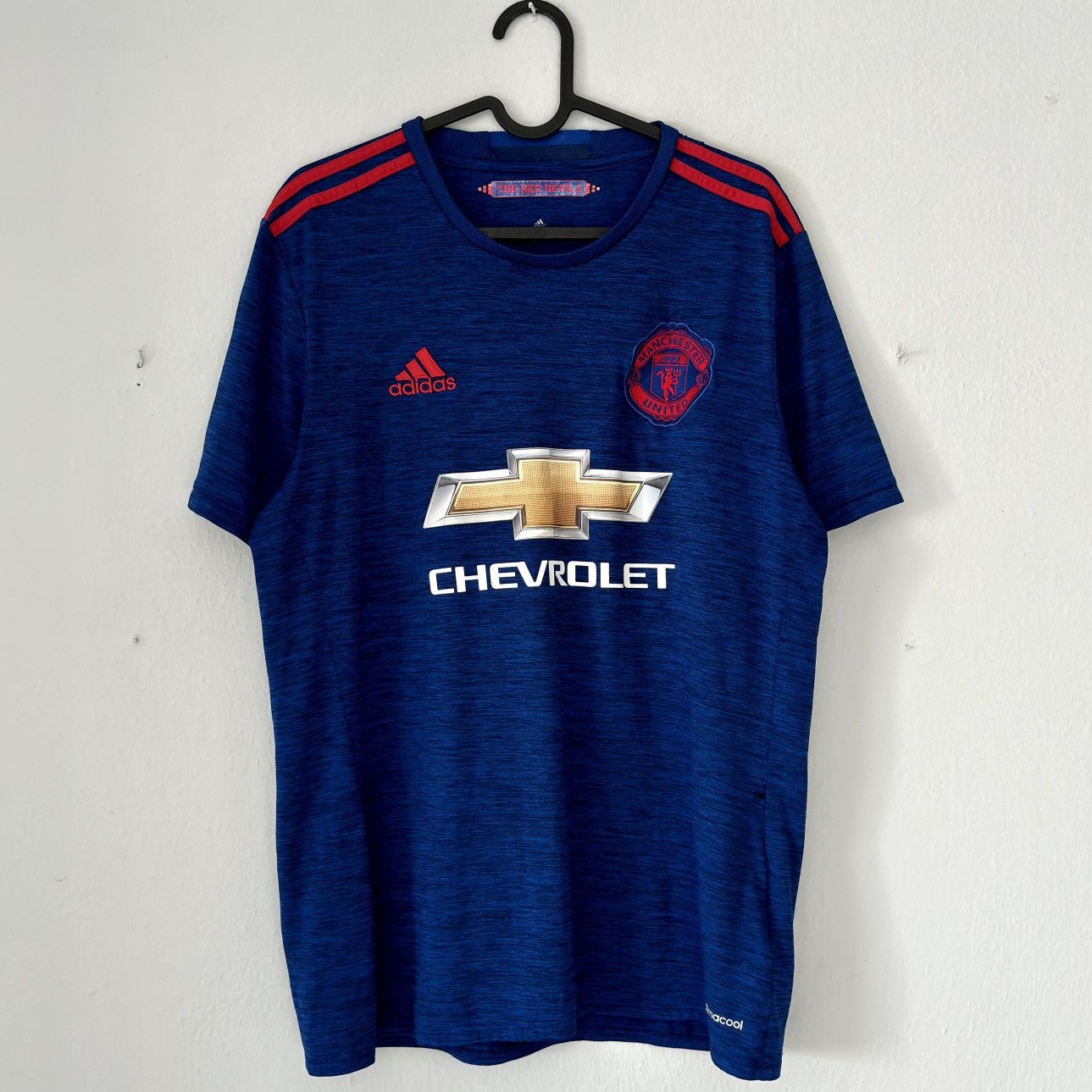 Adidas 2015 2016 Manchester United Adidas Away Third Soccer Jersey Size US M / EU 48-50 / 2 - 2 Thumbnail