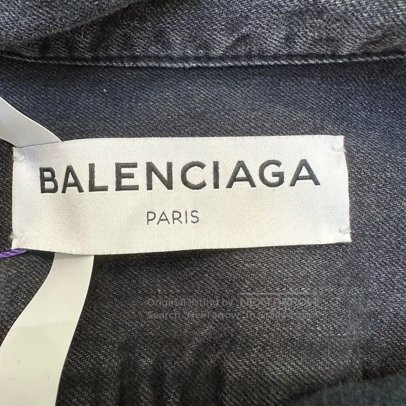Balenciaga Balenciaga Grayish Black Oversized Denim Jacket, Size 36 Size XS / US 0-2 / IT 36-38 - 3 Thumbnail