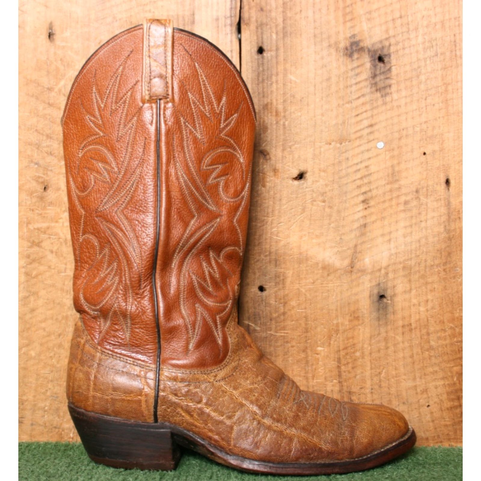 Dan Post VINTAGE DAN POST Two-Tone Leather Western Cowboy Boots Men's Sz. 9D Size US 9 / EU 42 - 2 Thumbnail