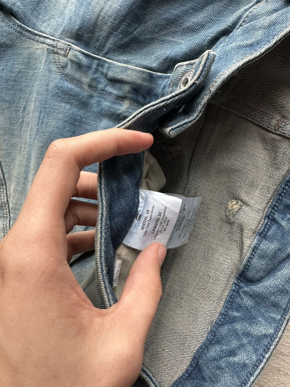 G-Star 🚨VNTG G STAR RAW BLUE FADED RARE AVANT GARDE JEANS Y2K Size 28" / US 6 / IT 42 - 4 Thumbnail