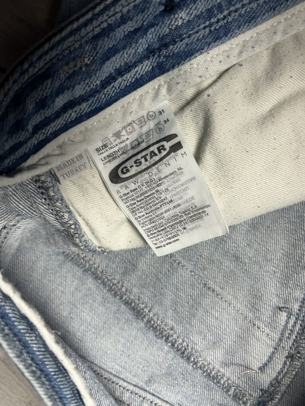 G-Star G star raw denim jeans biker rider size 31/34 Size US 31 - 4 Thumbnail