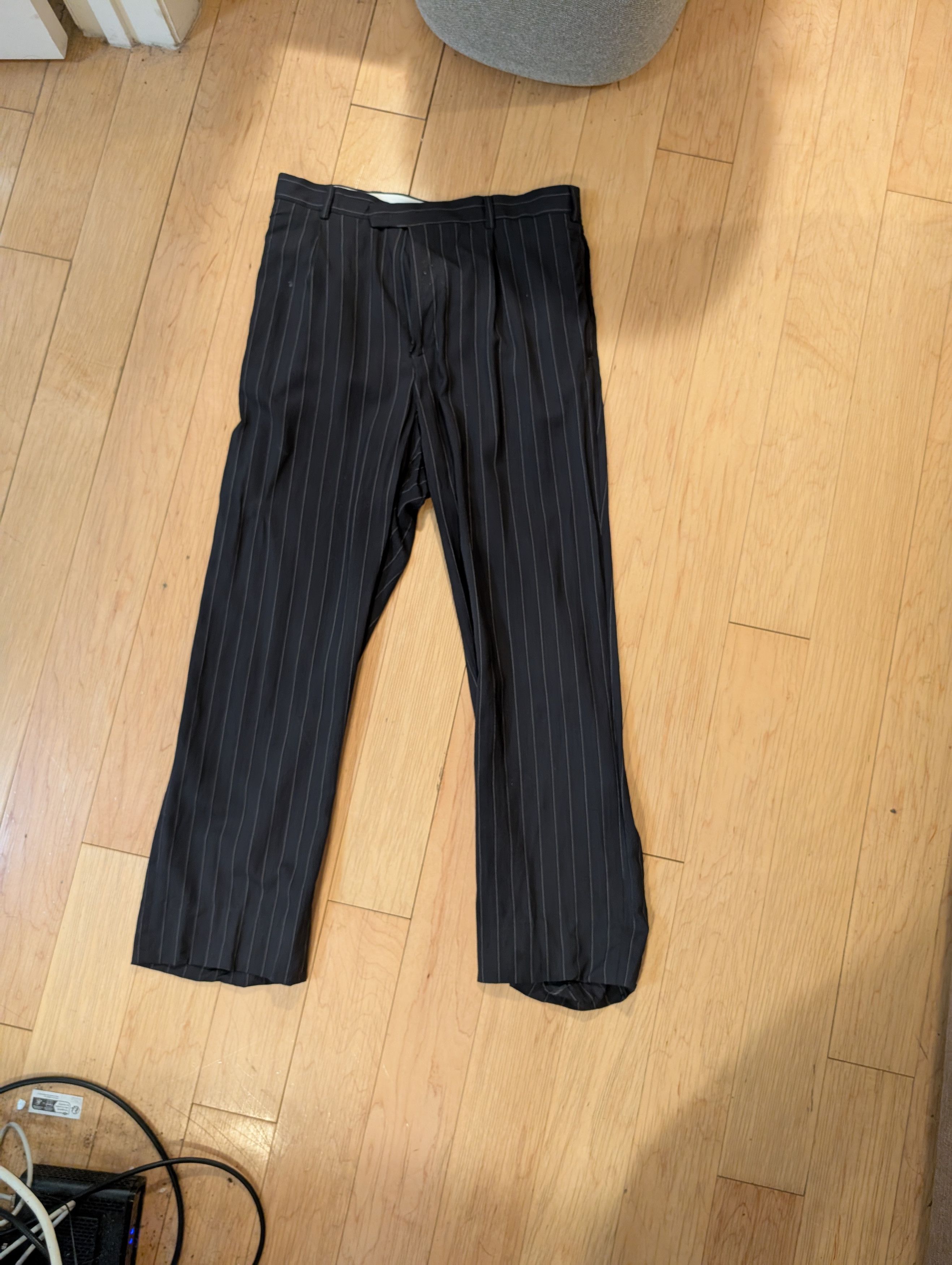 Tres Bien Tres Bien Pinstriped Dress Slacks Size US 32 / EU 48 - 2 Thumbnail