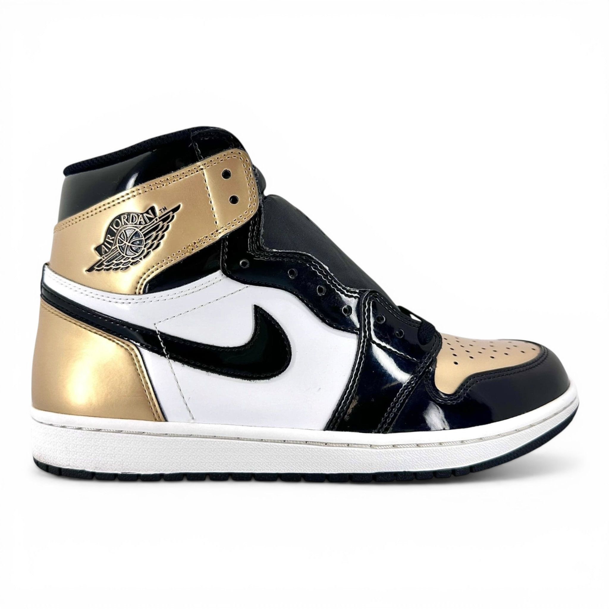 Nike 1 Retro High NRG Patent Gold Toe Size US 9.5 / EU 42-43 - 1 Thumbnail