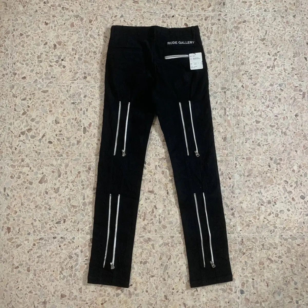 RUDE GALLERY SAMPLE 💥RG W28 L31 BONDAGE PUNK STYLE MULTI ZIPPER TROUSERS Size US 28 / EU 44 - 13 Thumbnail