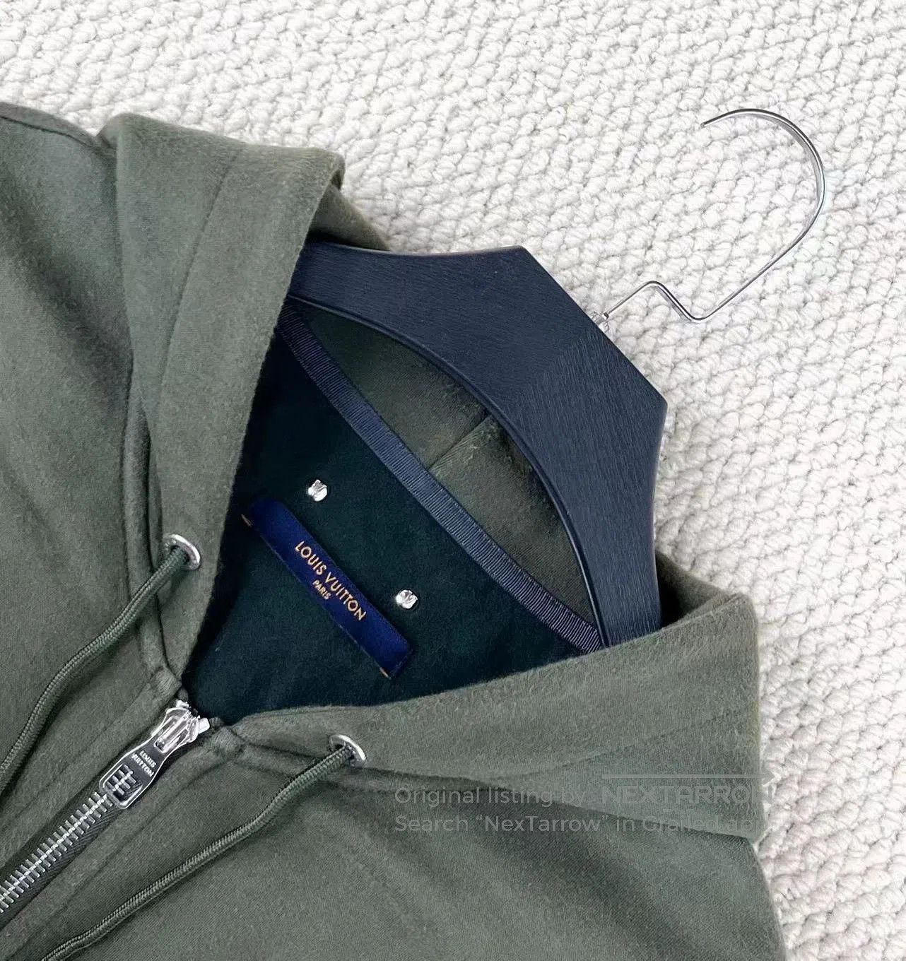 Louis Vuitton Louis Vuitton Olive Green Zip Hoodie XXL. Size US XXL / EU 58 / 5 - 3 Thumbnail