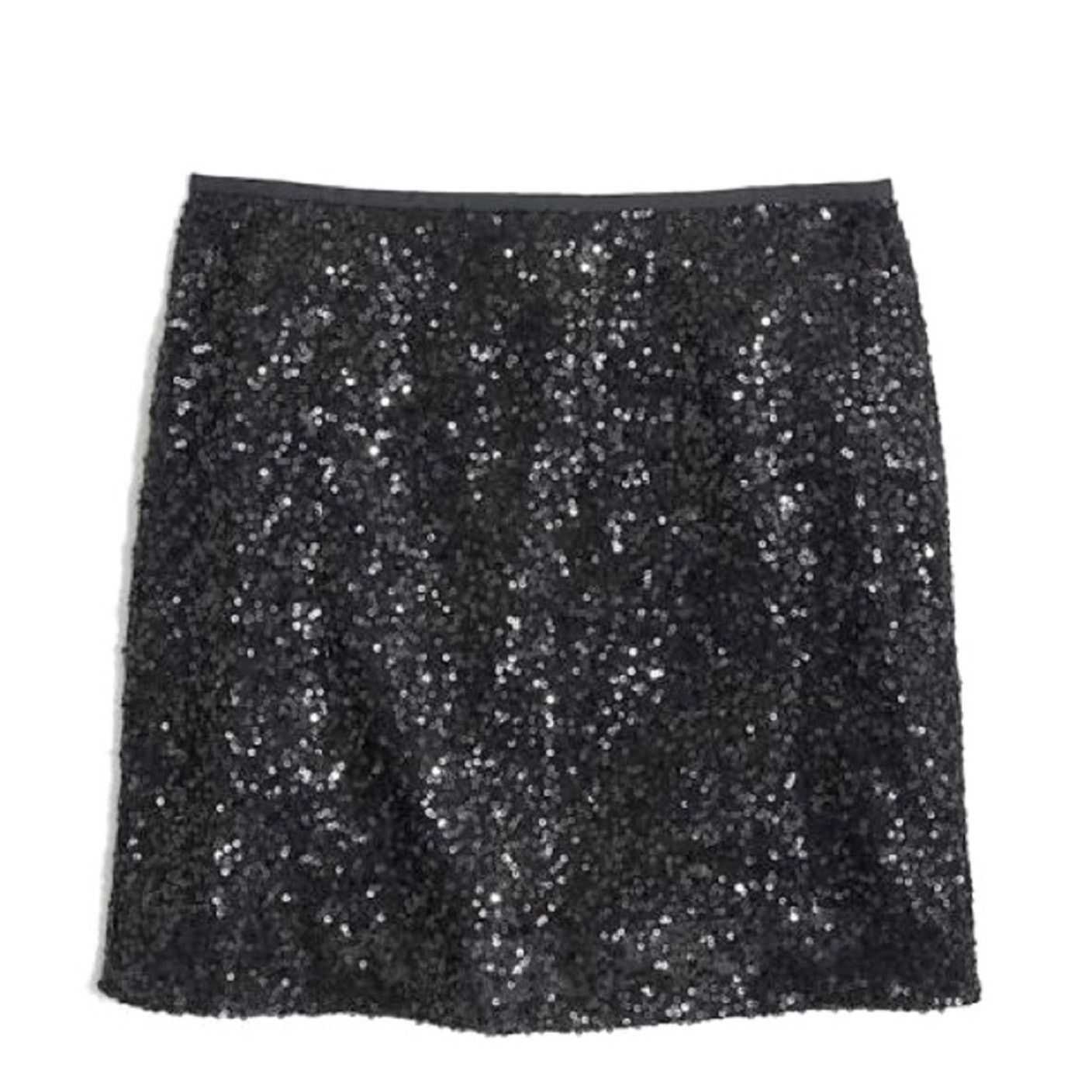 J.Crew J.Crew Sequin Iridescent Black Mini Skirt 6 | Elegant Glam Size 28" / US 6 / IT 42 - 11 Thumbnail
