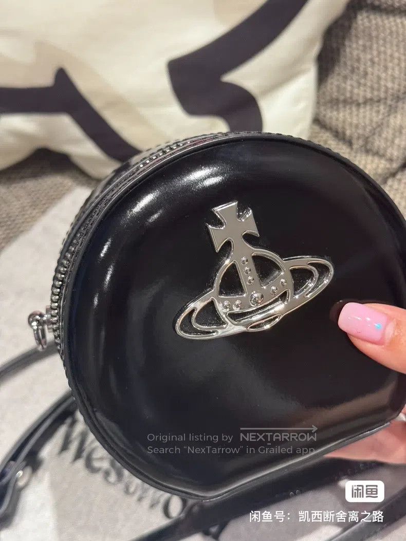 Vivienne Westwood Vivienne Westwood size os Leather Black Small Round Bag Size ONE SIZE - 2 Thumbnail