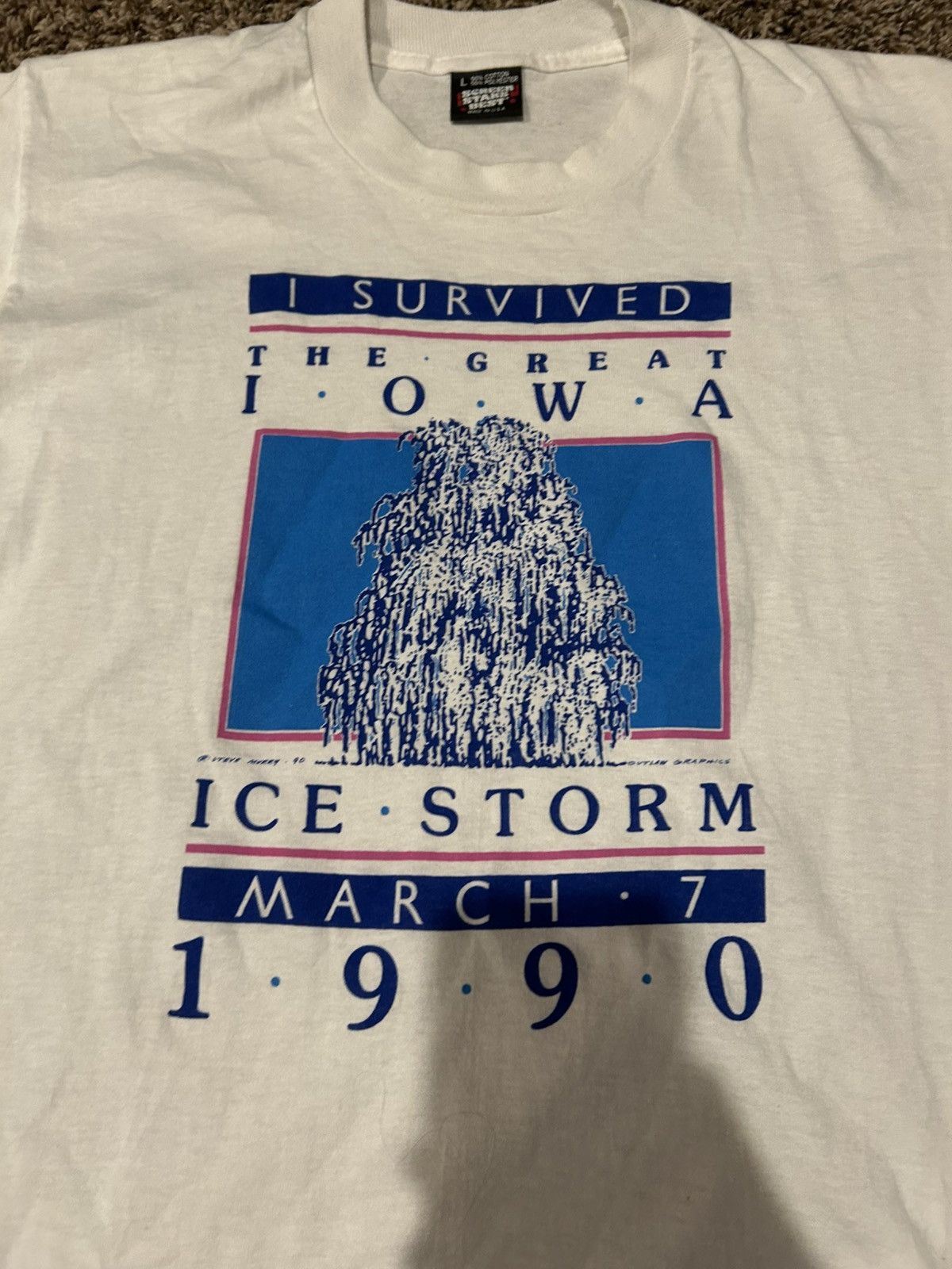 Other Vintage “I survived The Great Iowa Ice Storm” T shirt Size US M / EU 48-50 / 2 - 3 Thumbnail