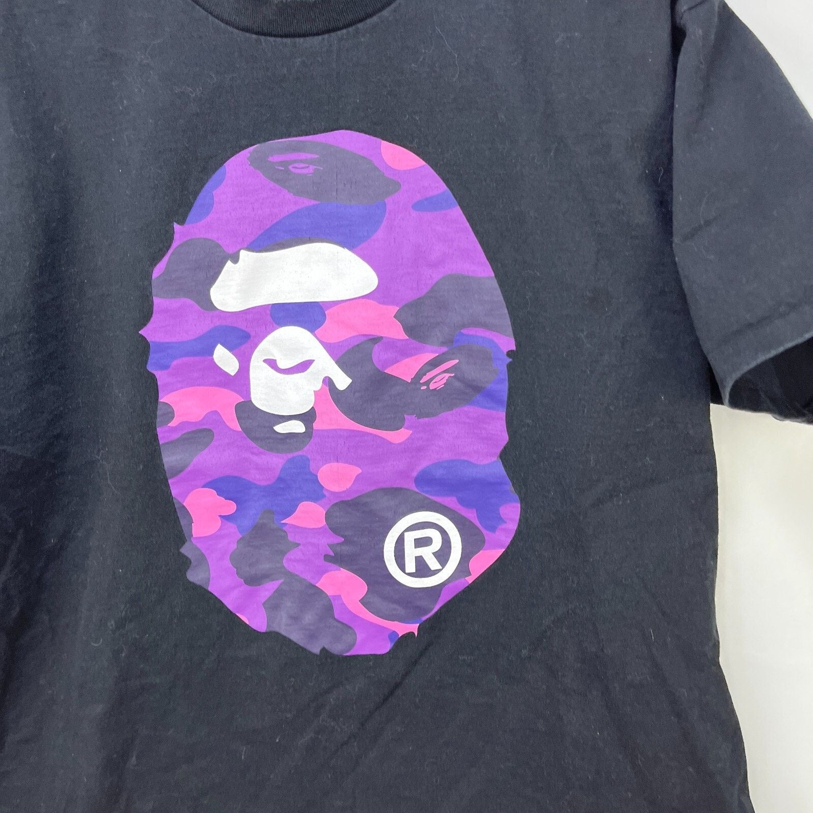Bape × Vintage BAPE Purple Camo Big Ape Head T Shirt XL A Bathing Size US XL / EU 56 / 4 - 2 Thumbnail