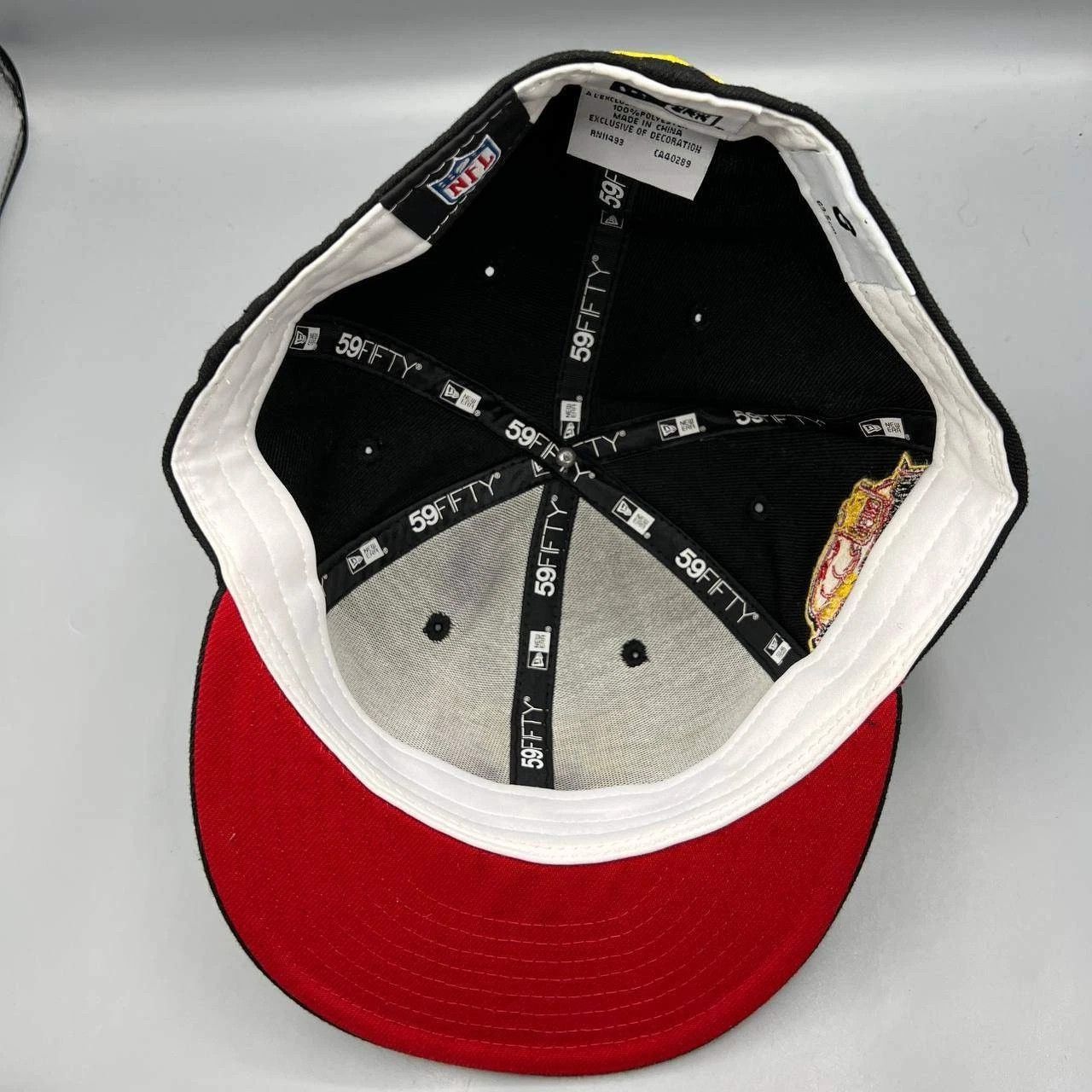 New Era New York Giants Pro Bowl Hat Men 8 Black Red NFL Hat Fitted Size ONE SIZE - 2 Thumbnail