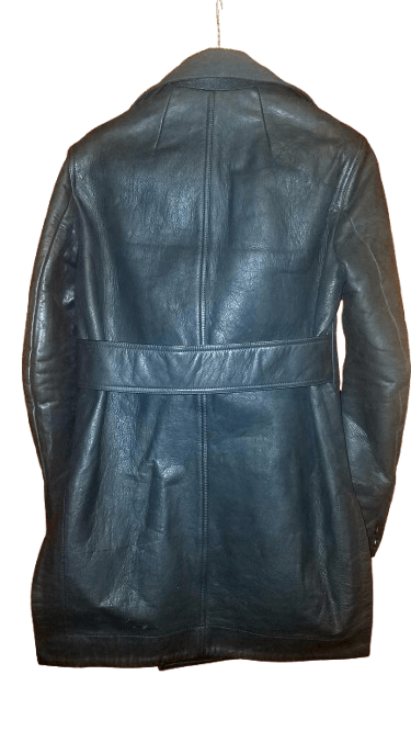 Rick Owens AW 2015 Leather Tub Pea Coat Size US S / EU 44-46 / 1 - 4 Thumbnail