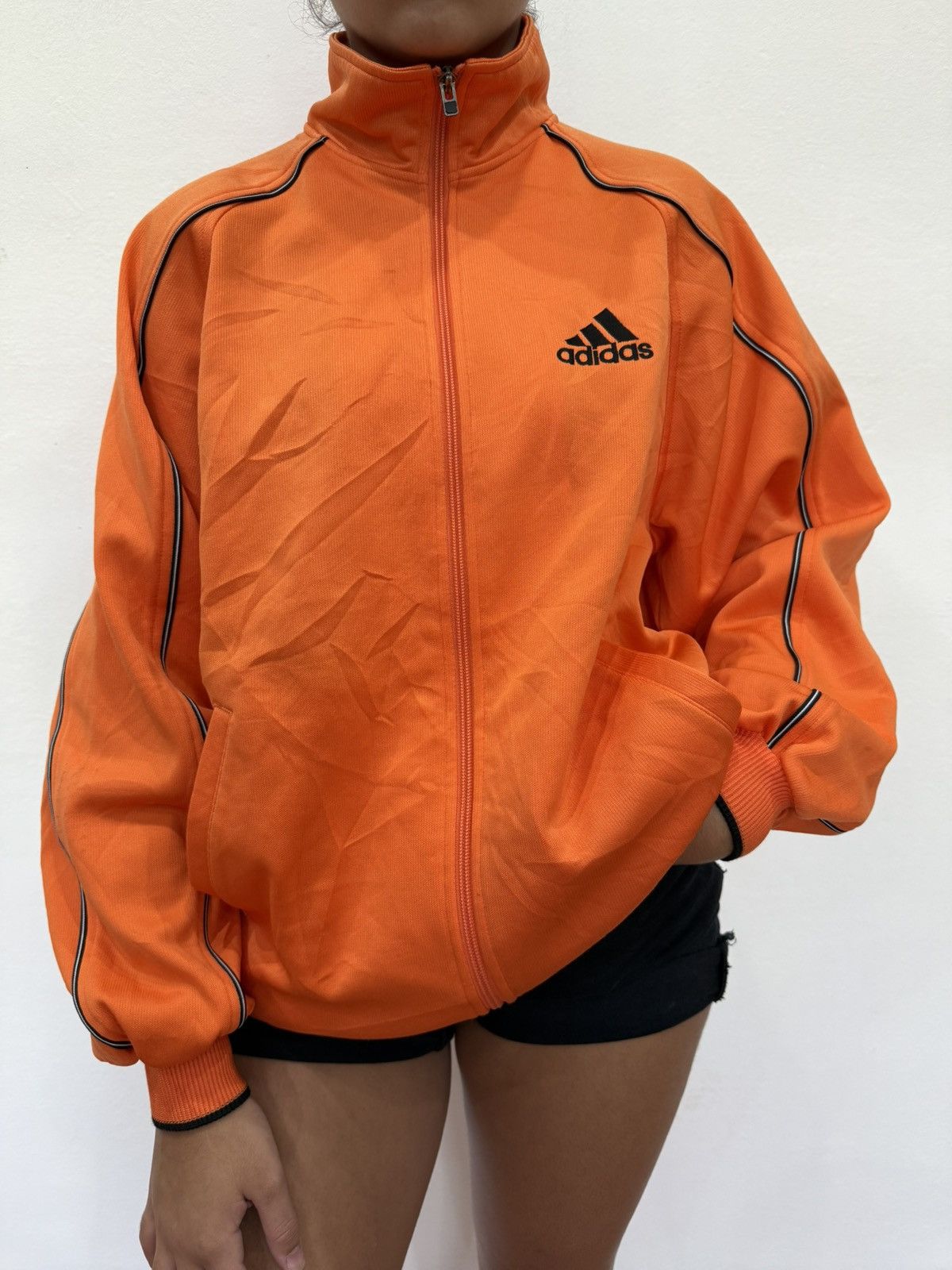 Adidas Vintage Adidas Orange Track Jacket · Size S · Y2K Retro Size US S / EU 44-46 / 1 - 1 Thumbnail
