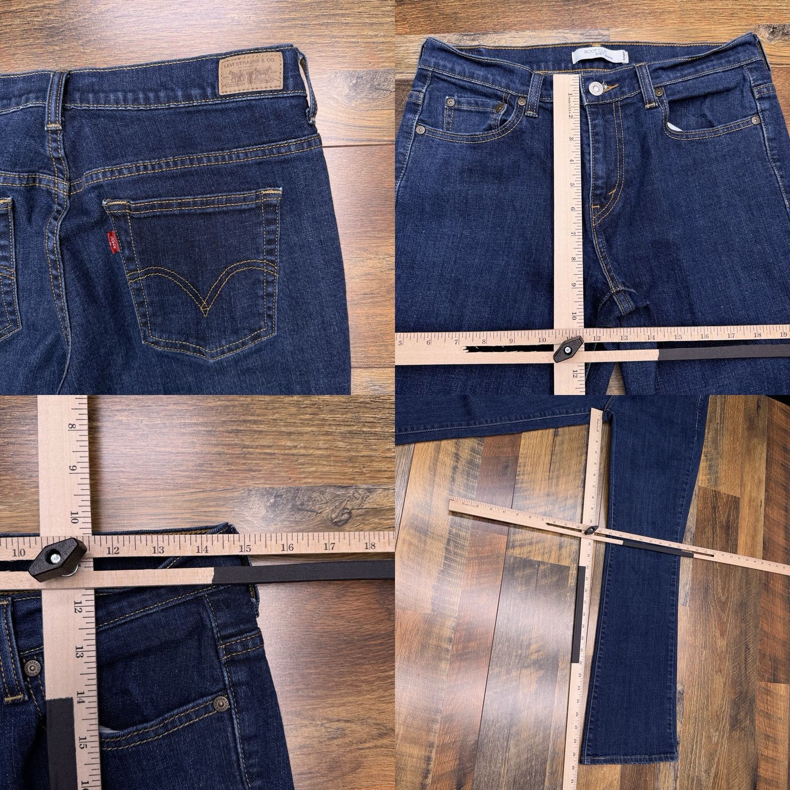 Levi's Levi's 515 Jeans Women 8 Medium Blue Mid Rise Bootcut Stretch Denim 5-Pocket Jeans Womens Mens? Size 30" / US 8 / IT 44 - 8 Thumbnail