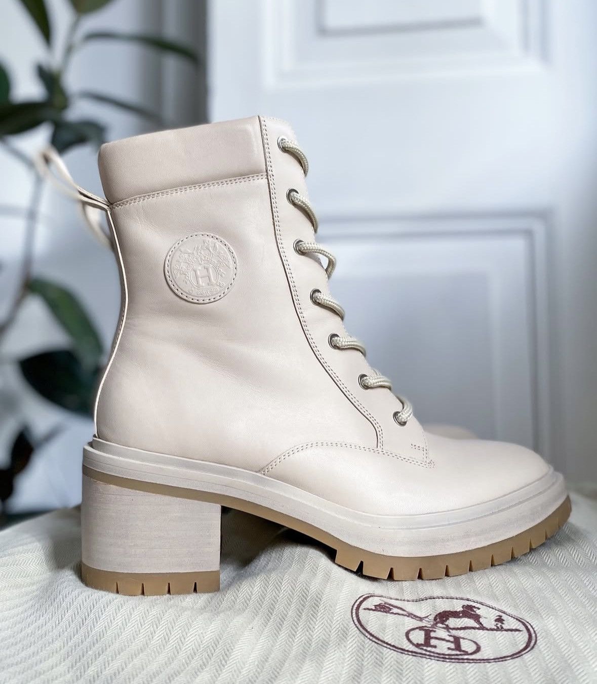 Hermes Hermes leather combat boots Size US 8 / IT 38 - 2 Thumbnail