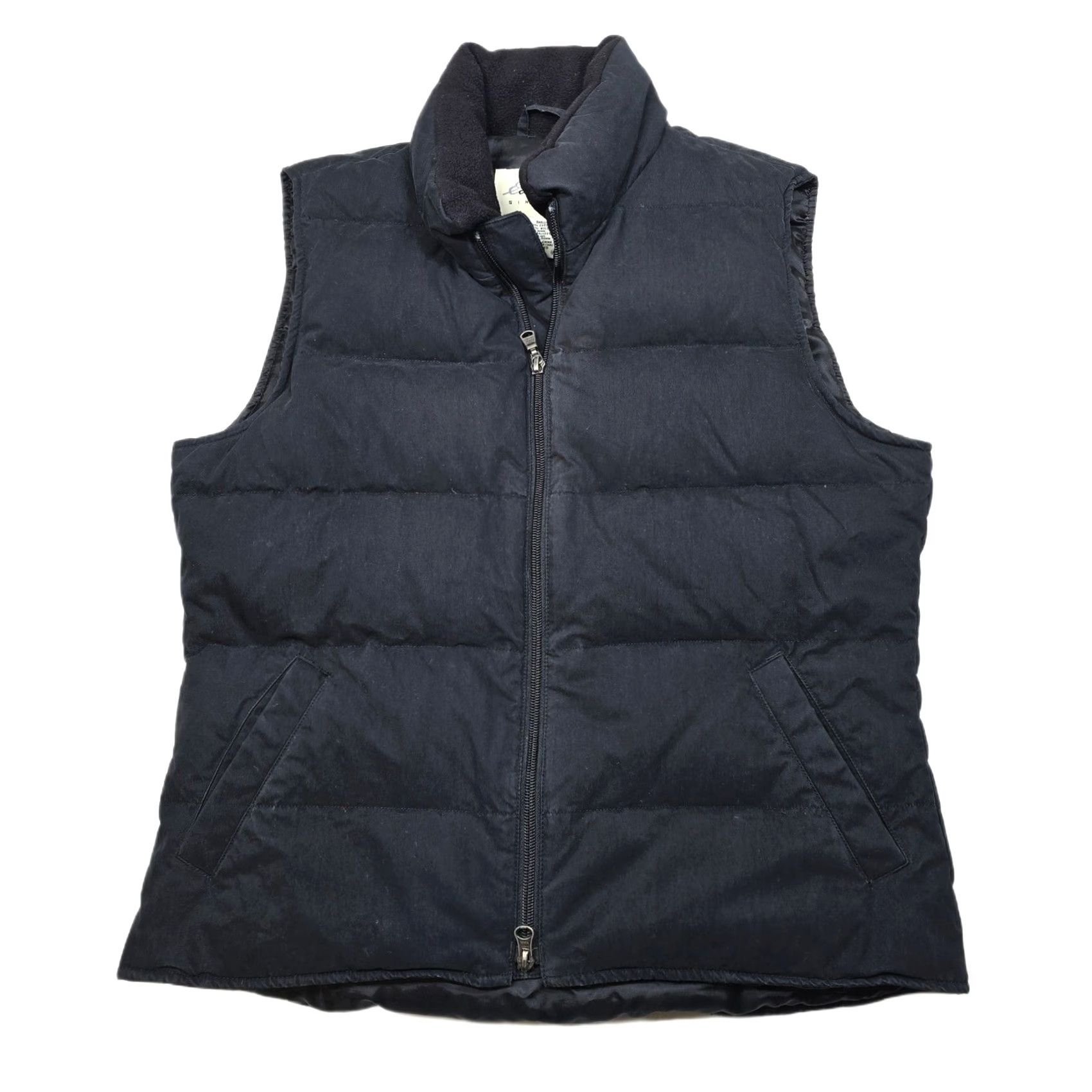 Eddie Bauer VINTAGE Down Puffer Vest Eddie Bauer Womens Medium Black Full Zip Insulated Size M / US 6-8 / IT 42-44 - 2 Thumbnail