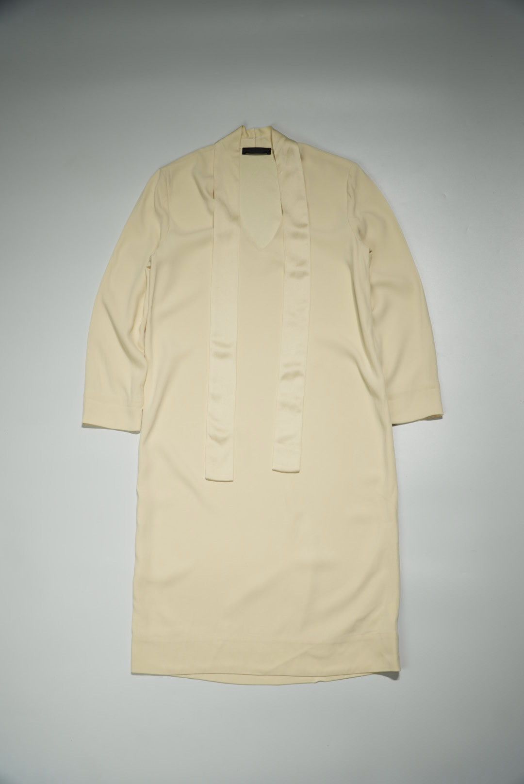 The Row The Row Tie Neck Mini Dress Size S / US 4 / IT 40 - 1 Thumbnail