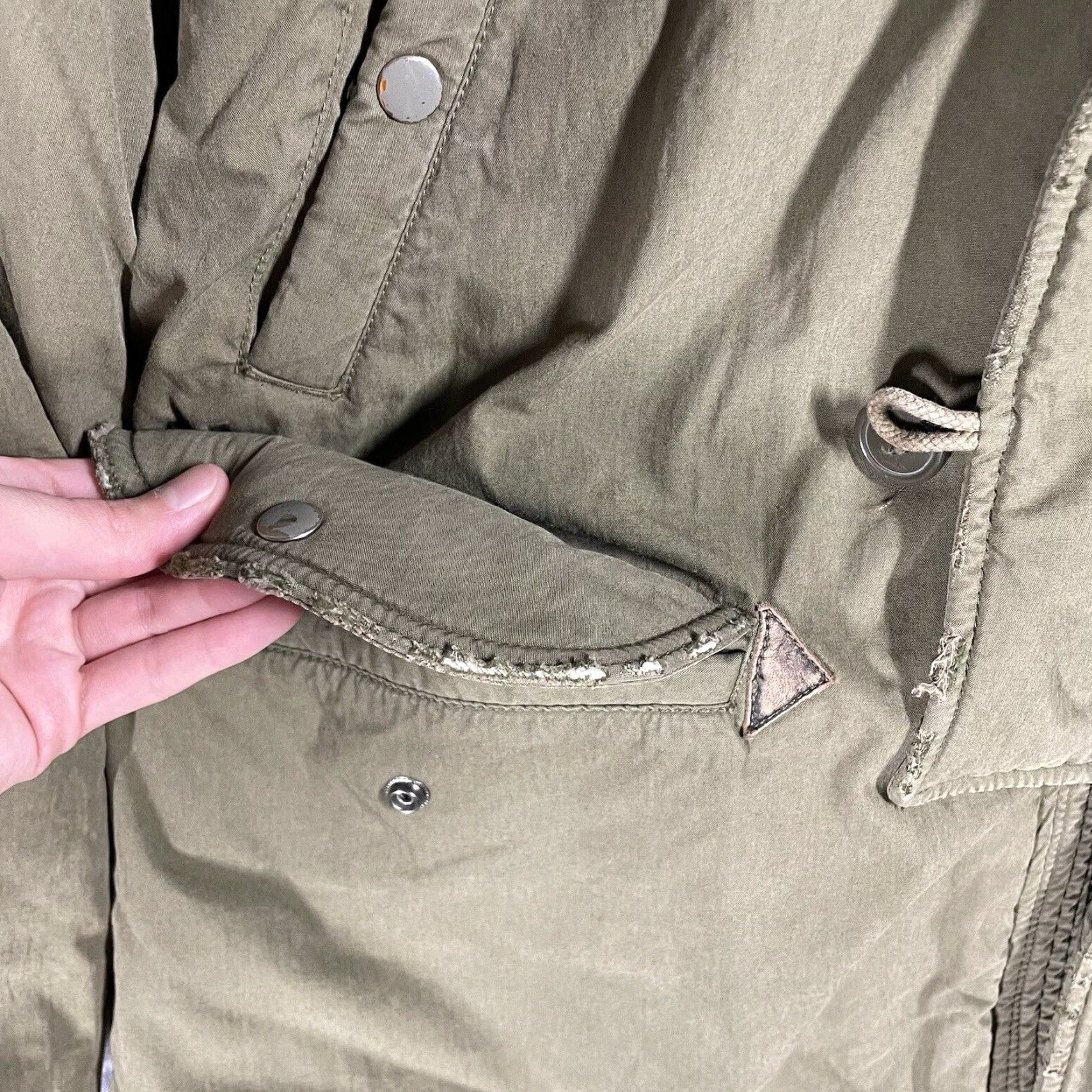 Abercrombie & Fitch VINTAGE Abercrombie & Fitch Parka Jacket Men's L Green Army Military Sherpa Lined Fur Hood Size US L / EU 52-54 / 3 - 7 Thumbnail