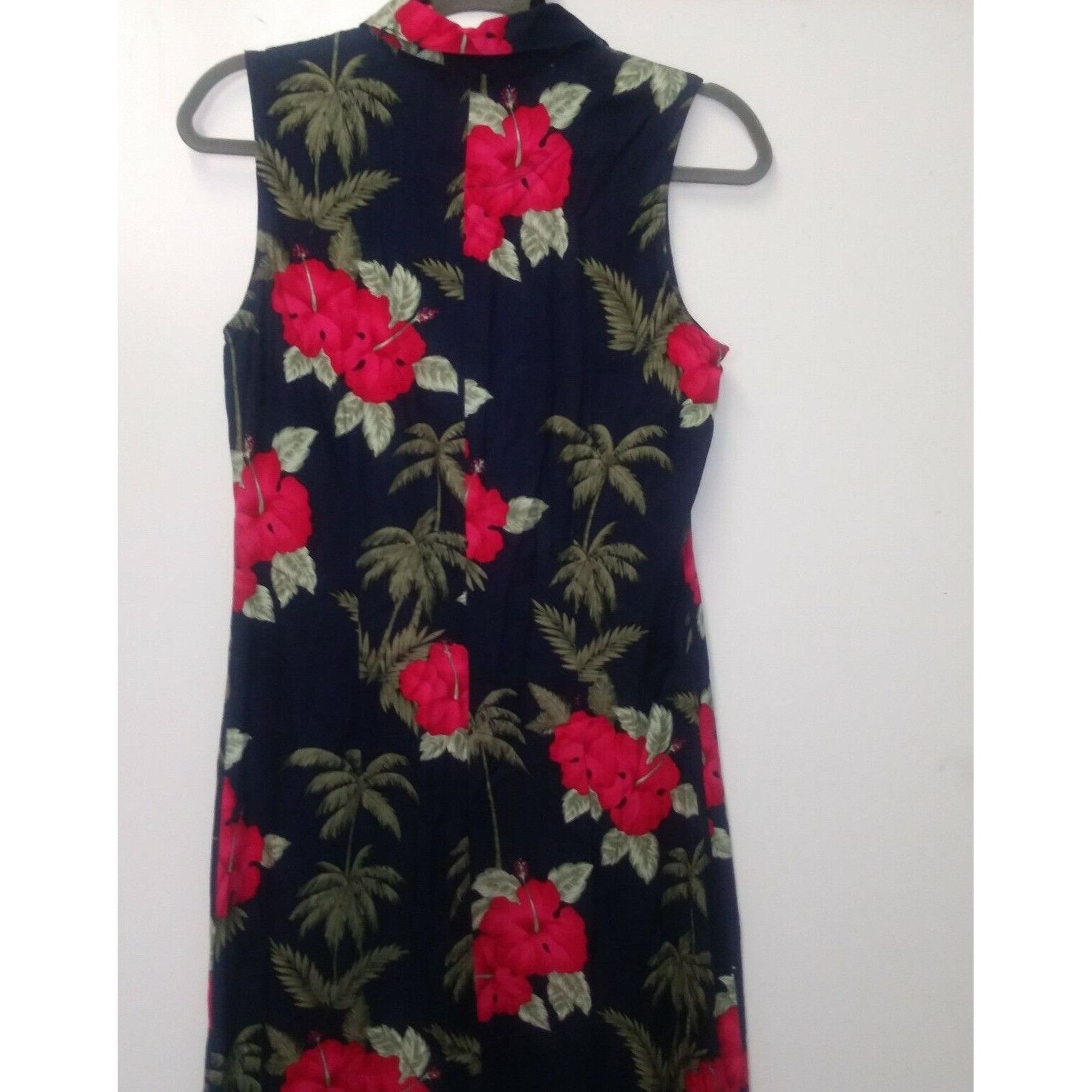 Caribbean Hawaiian Maxi Dress Women's Size S Floral Island Sleeveless Size S / US 4 / IT 40 - 7 Thumbnail