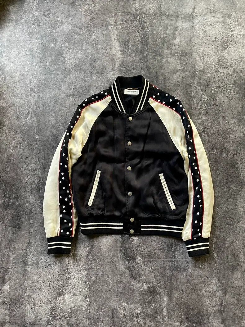 Saint Laurent Paris Saint Laurent Paris Patchwork polka dot back slogan silk j Size XS / US 0-2 / IT 36-38 - 2 Thumbnail