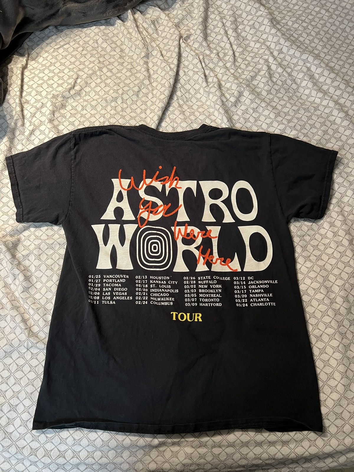 Travis Scott Astroworld Wish You Were Here Tour Merch