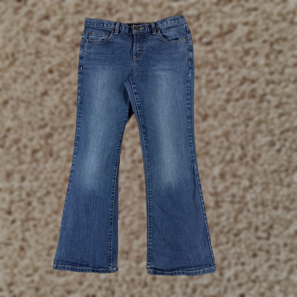 Calvin Klein Calvin Klein Jeans Women 10 Blue Denim Flared Mid Rise 30x27 Pants Brand: Calvin Klein Jeans Women 10 Blue Denim Flared Mid Rise 30x27 Size 32" / US 10 / IT 46 - 1 Thumbnail