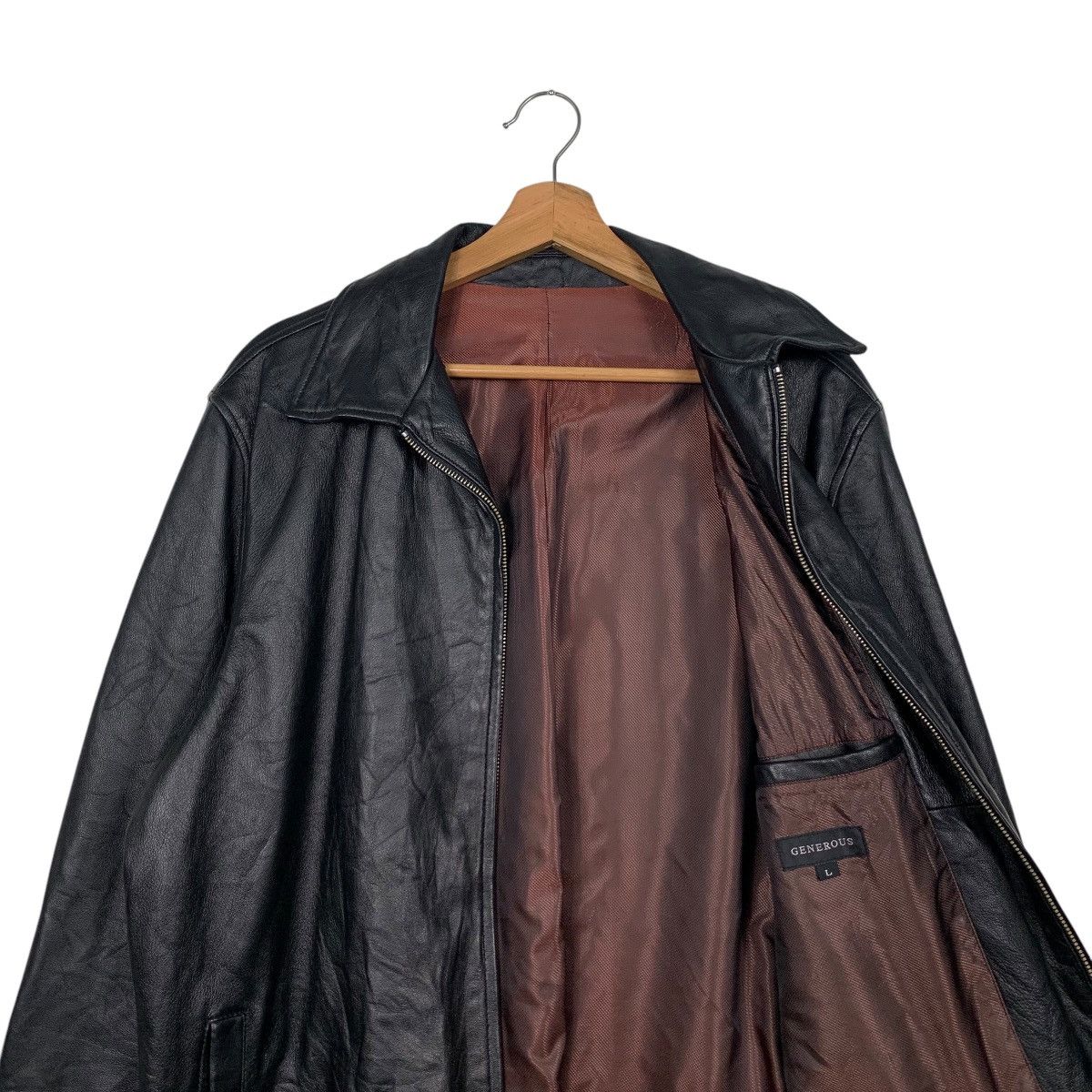Japanese Brand Y2k Vintage GENEROUS Sheepskin Leather Jacket #2567-C116 Size US L / EU 52-54 / 3 - 10 Thumbnail