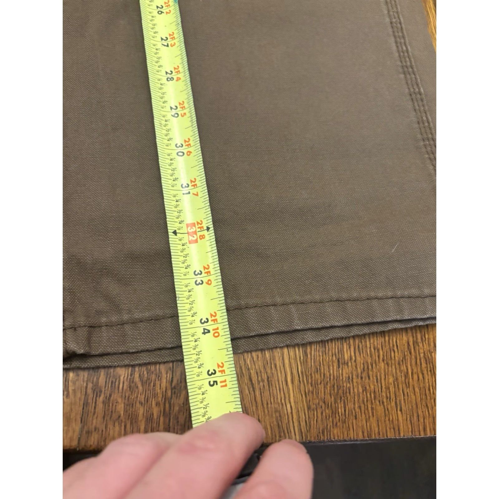 Vintage CE Schmidt Workwear Utility Jeans Mens 42X 34 Canvas Brown Relaxed Fit Comfort Flex Belt Loops Logo 42 Inseam 34 Size US 42 / EU 58 - 2 Thumbnail