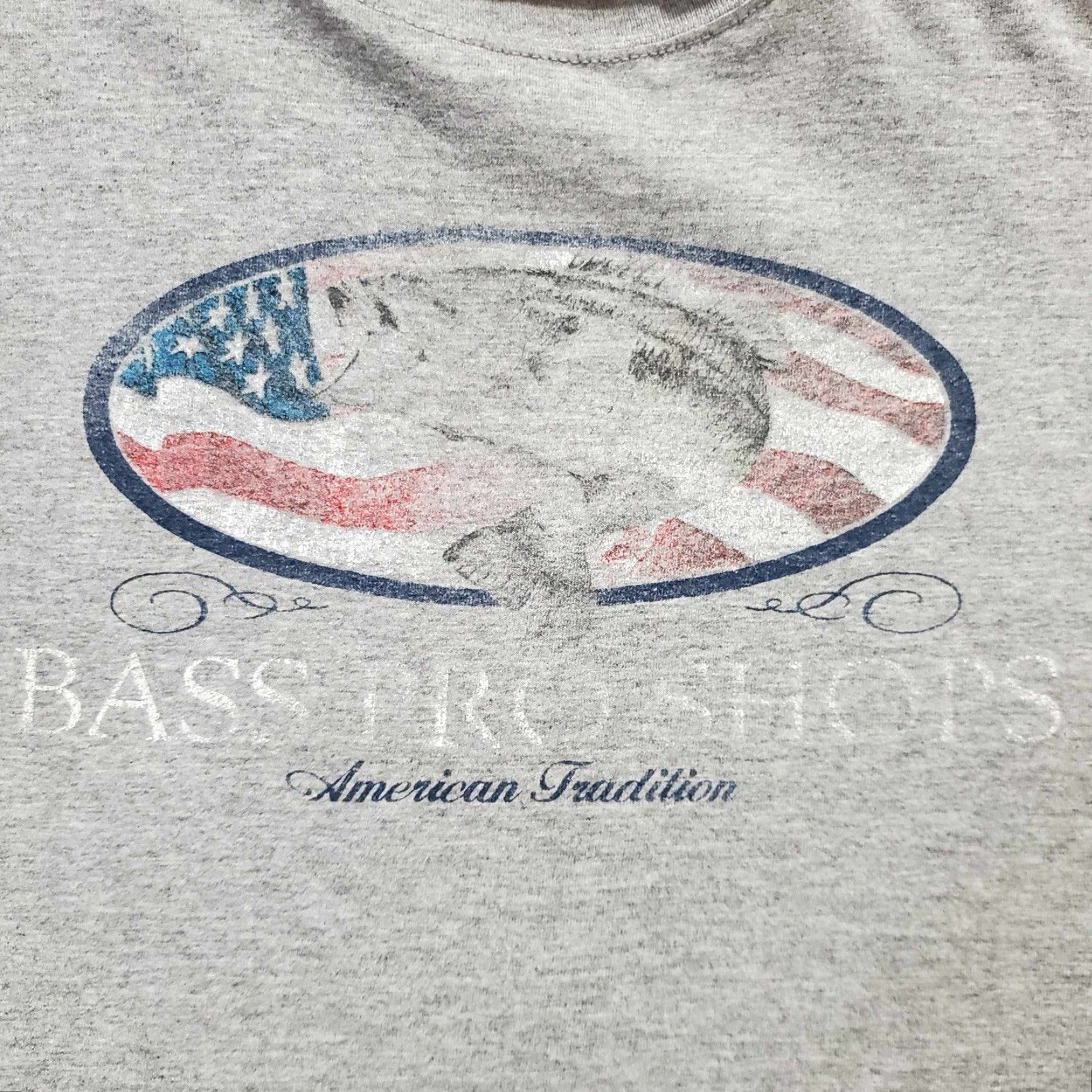 Vintage VINTAGE Bass Pro Shops T Shirt Mens L Gray Fish Angler Tournament Size US L / EU 52-54 / 3 - 6 Thumbnail