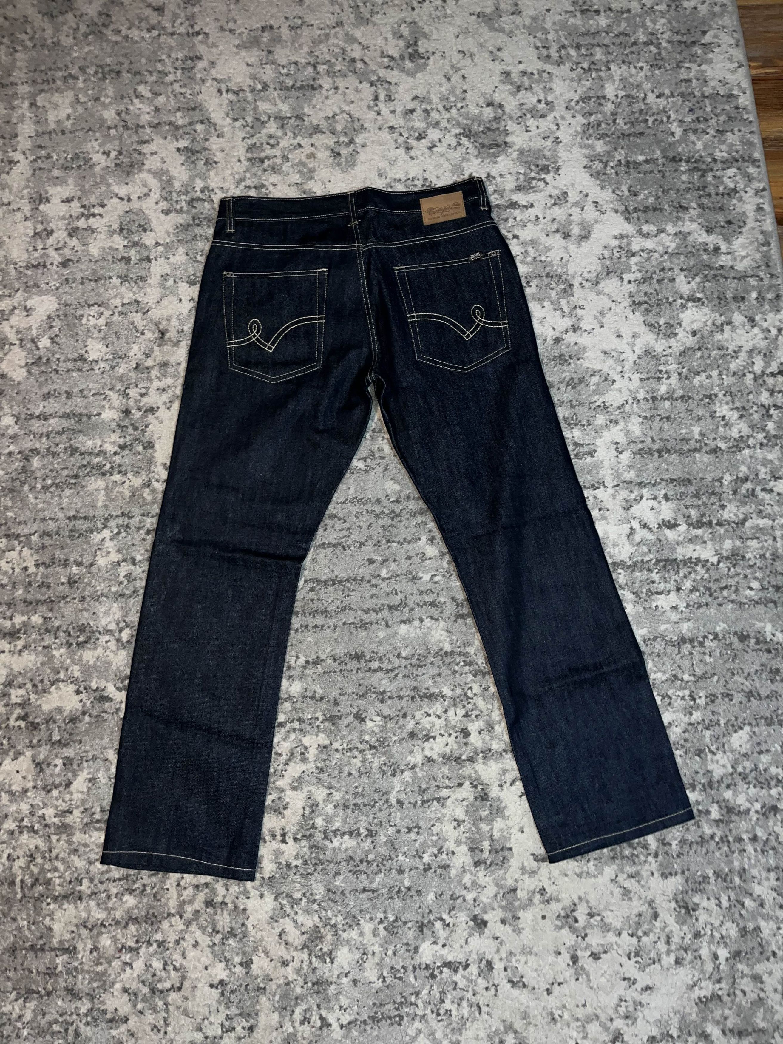 Vintage Y2K Escapism Dark Wash Baggy Denim Size US 36 / EU 52 - 2 Thumbnail