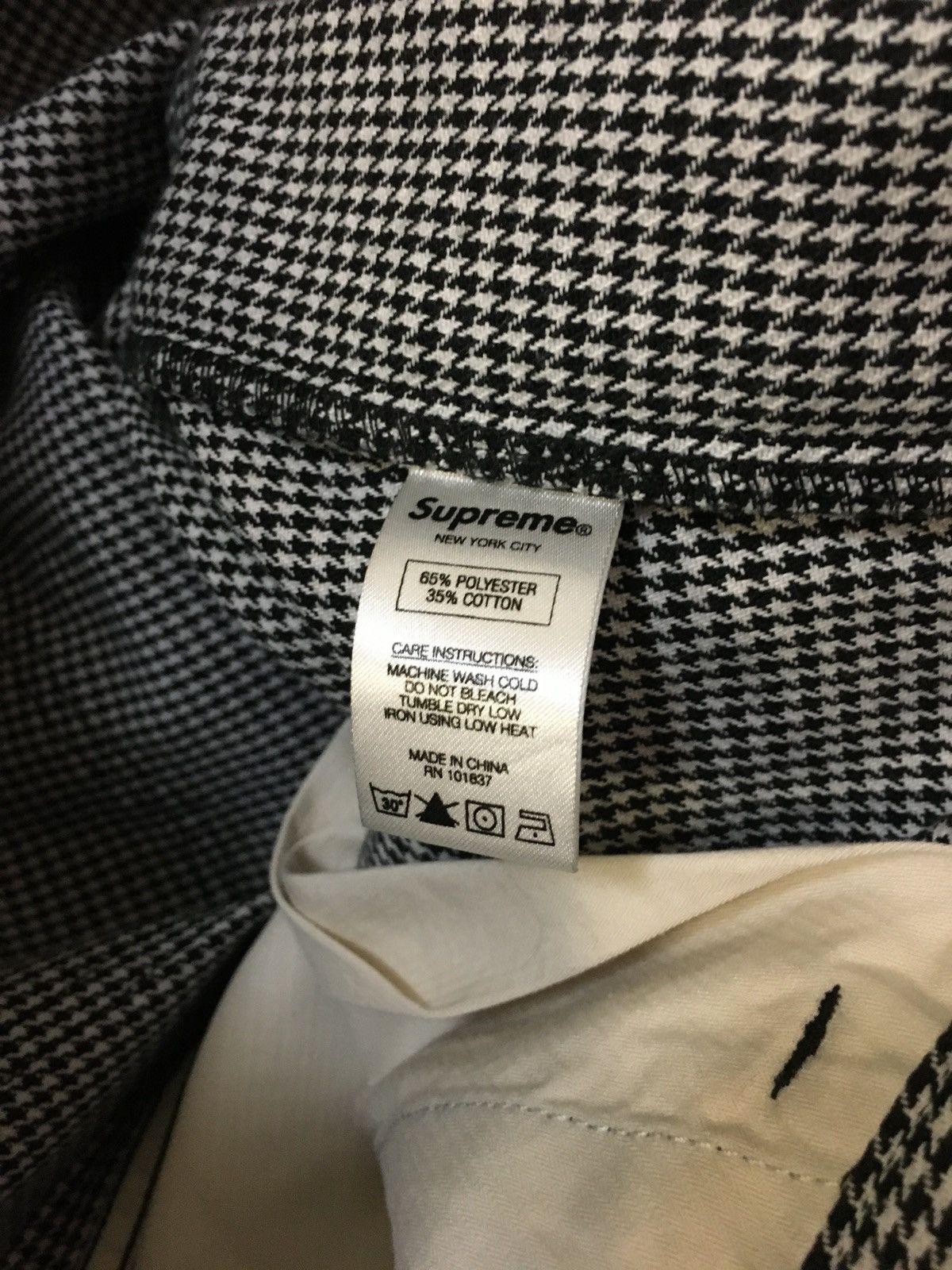 Supreme Supreme Houndstooth Flight Pants Size 32 Size US 32 / EU 48 - 4 Thumbnail