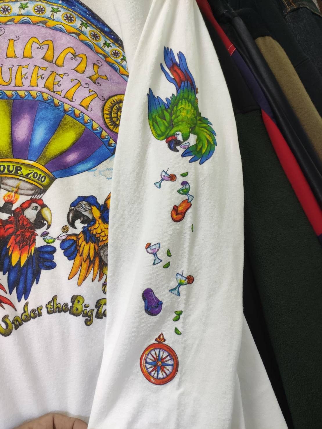 Band Tees Jimmy Buffett Under the Big Top Tour Long Sleeve T-Shirts Size US L / EU 52-54 / 3 - 7 Thumbnail