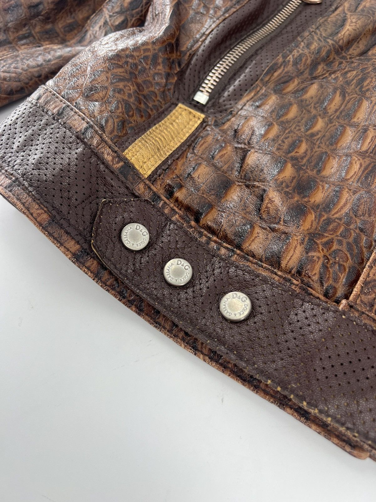 Dolce & Gabbana AW05 CROCODILE LEATHER JACKET Size US M / EU 48-50 / 2 - 6 Thumbnail