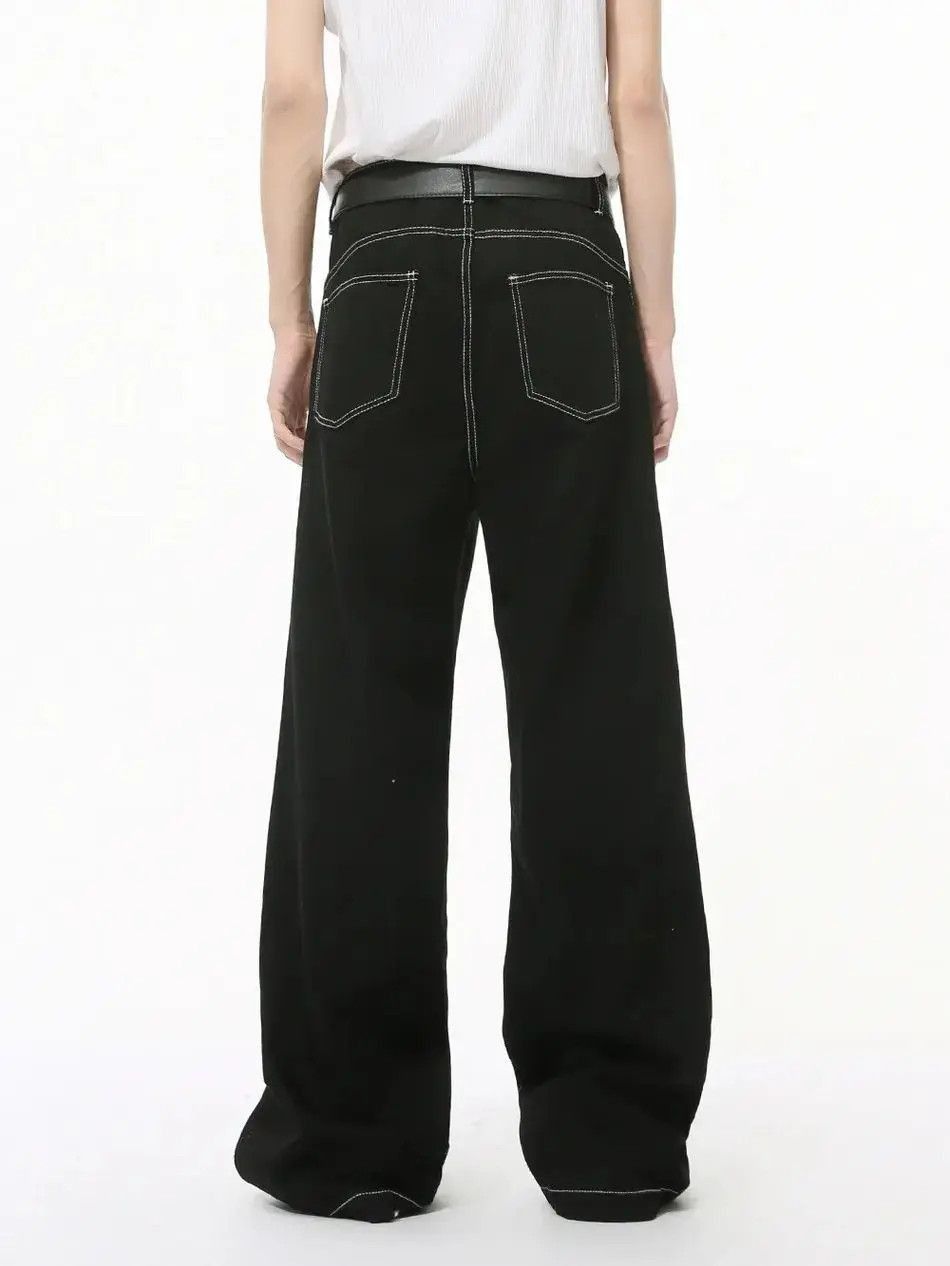 Japanese Brand Retro black casual jeans Size US 32 / EU 48 - 5 Thumbnail