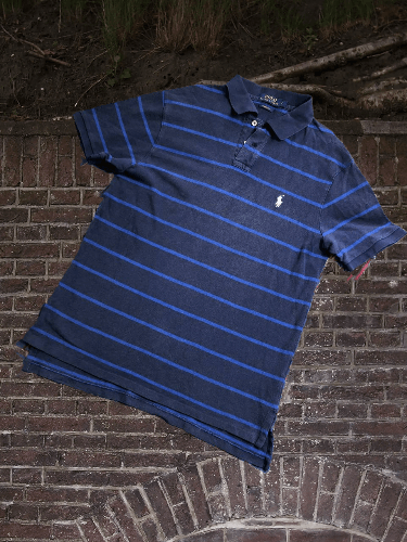 Polo Ralph Lauren × Vintage Polo Ralph Lauren Rugby Polo Shirt Striped Streetwear Y2k Size US L / EU 52-54 / 3 - 1 Thumbnail