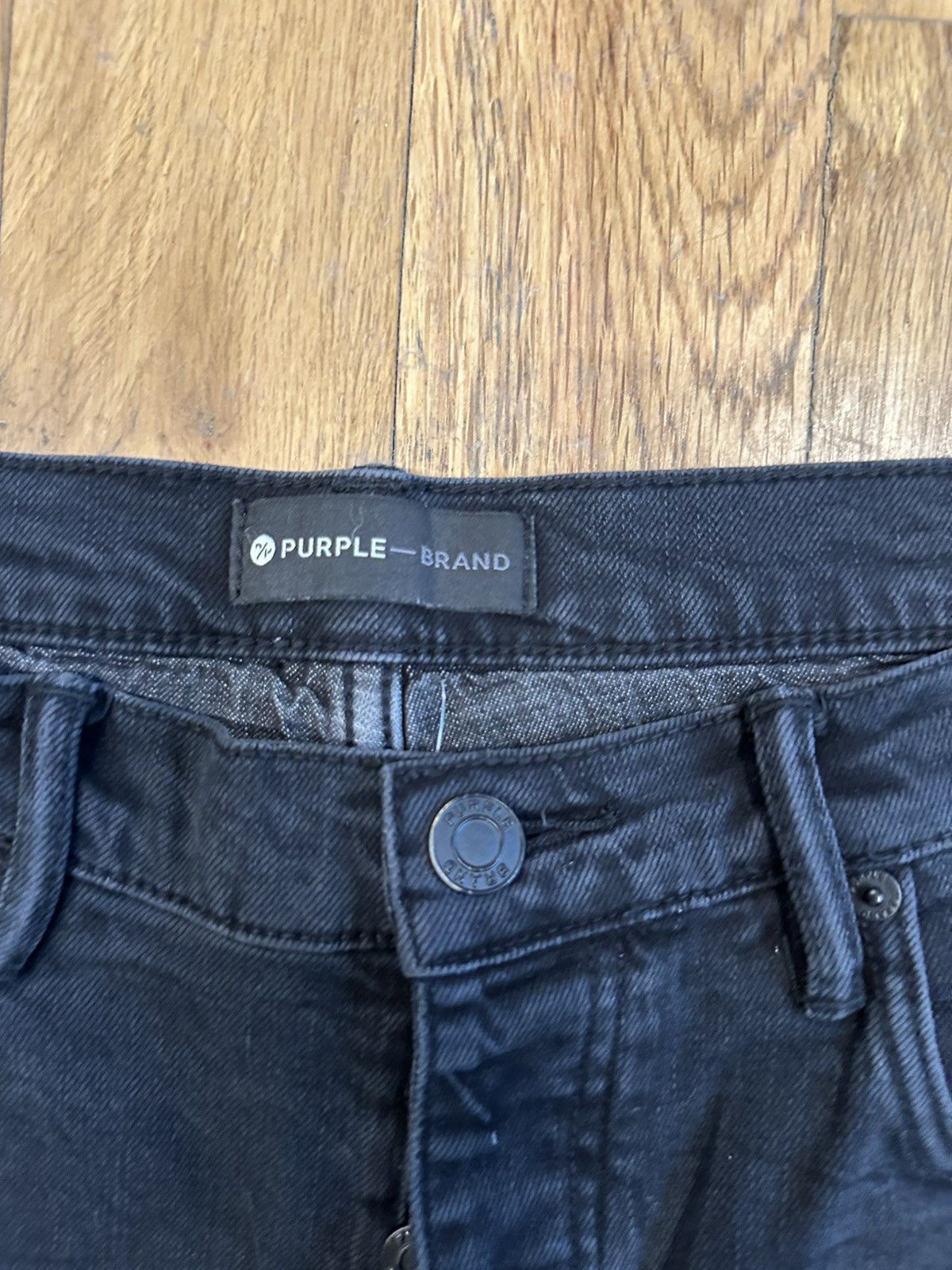 Purple Brand Purple Brand Plain Faded Black Denim Jeans Size 34 Size US 34 / EU 50 - 3 Thumbnail