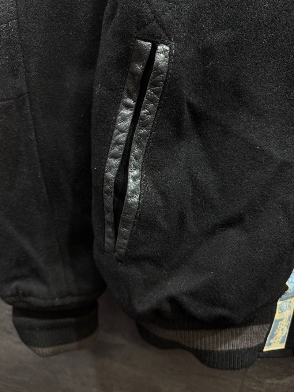 Other Rocawear Bomber Rare Jacket Black Wool Y2K Varsity Biker Size US XL / EU 56 / 4 - 23 Thumbnail