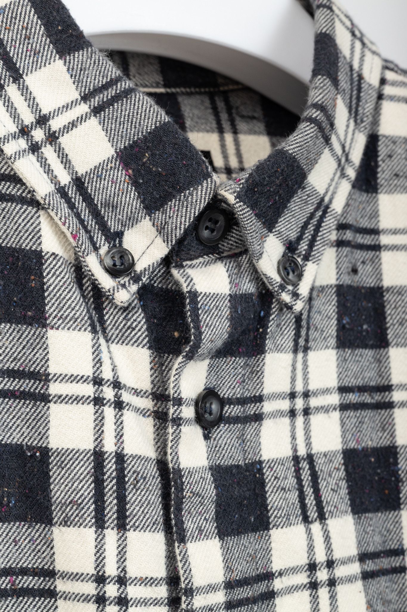 A.P.C. A.P.C. Navy & White Plaid-Flannel Buttoned Shirt Size US M / EU 48-50 / 2 - 7 Thumbnail