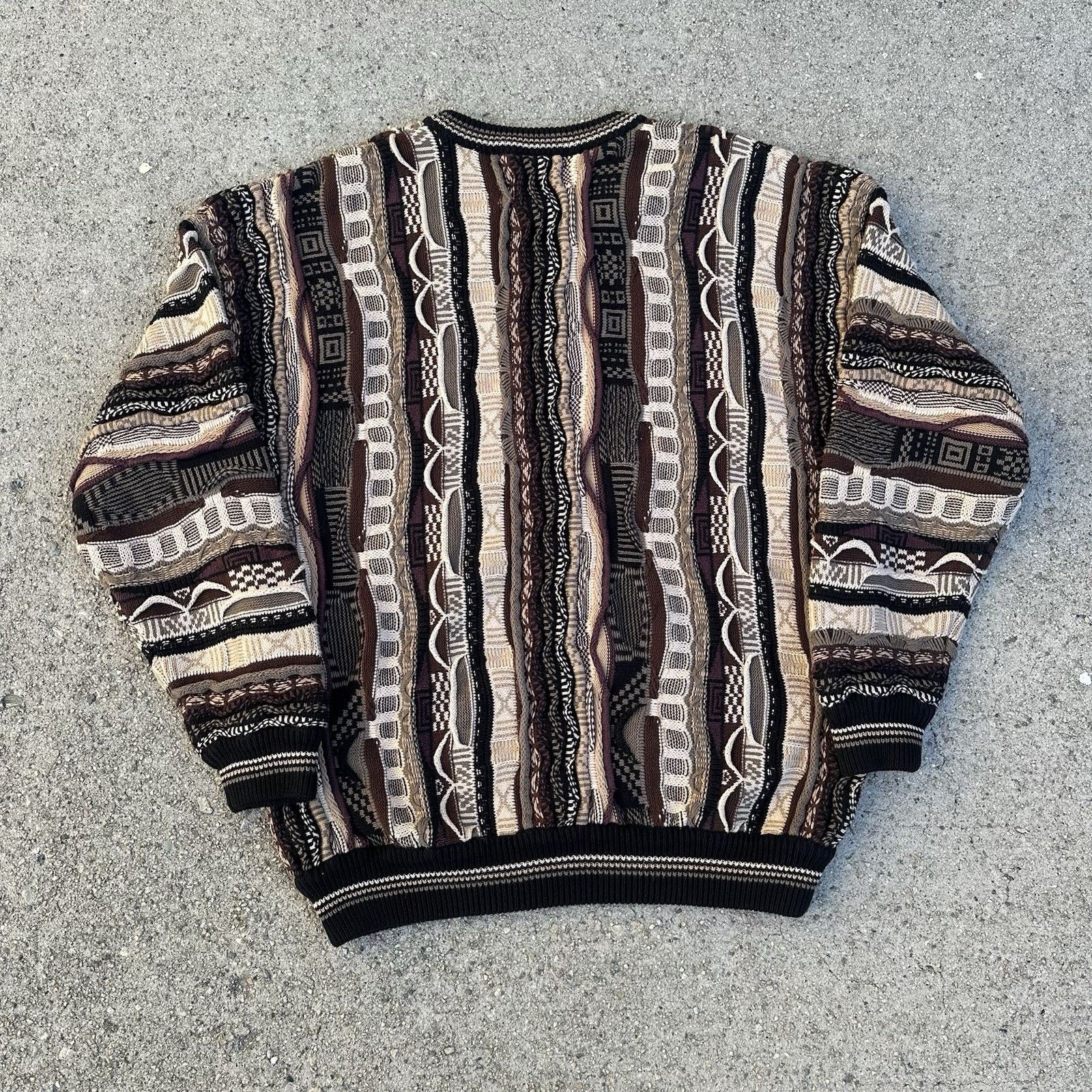 Coogi Vintage North Wales Coogi Like Knit Sweater Biggie Smalls Size US L / EU 52-54 / 3 - 2 Thumbnail