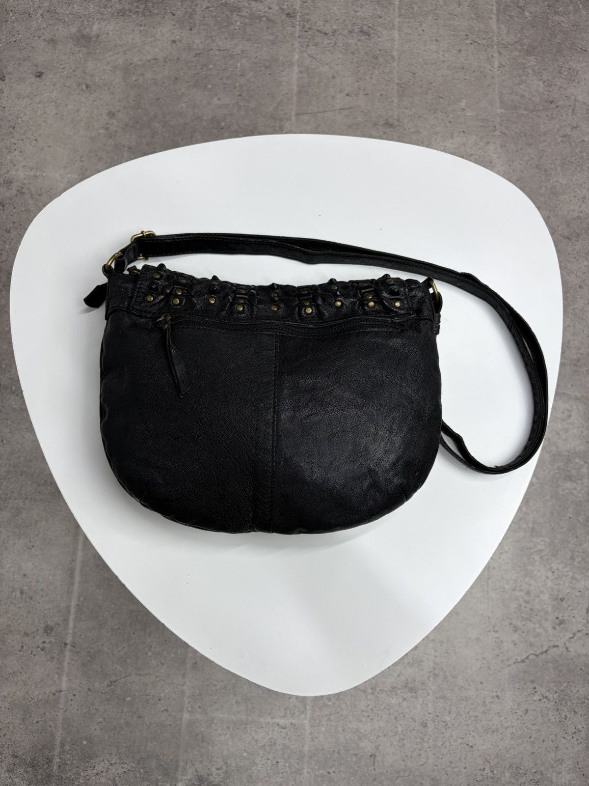 KMRii Vintage Studded Leather Shoulder Bag Y2K Punk Grunge Archive Size ONE SIZE - 14 Thumbnail