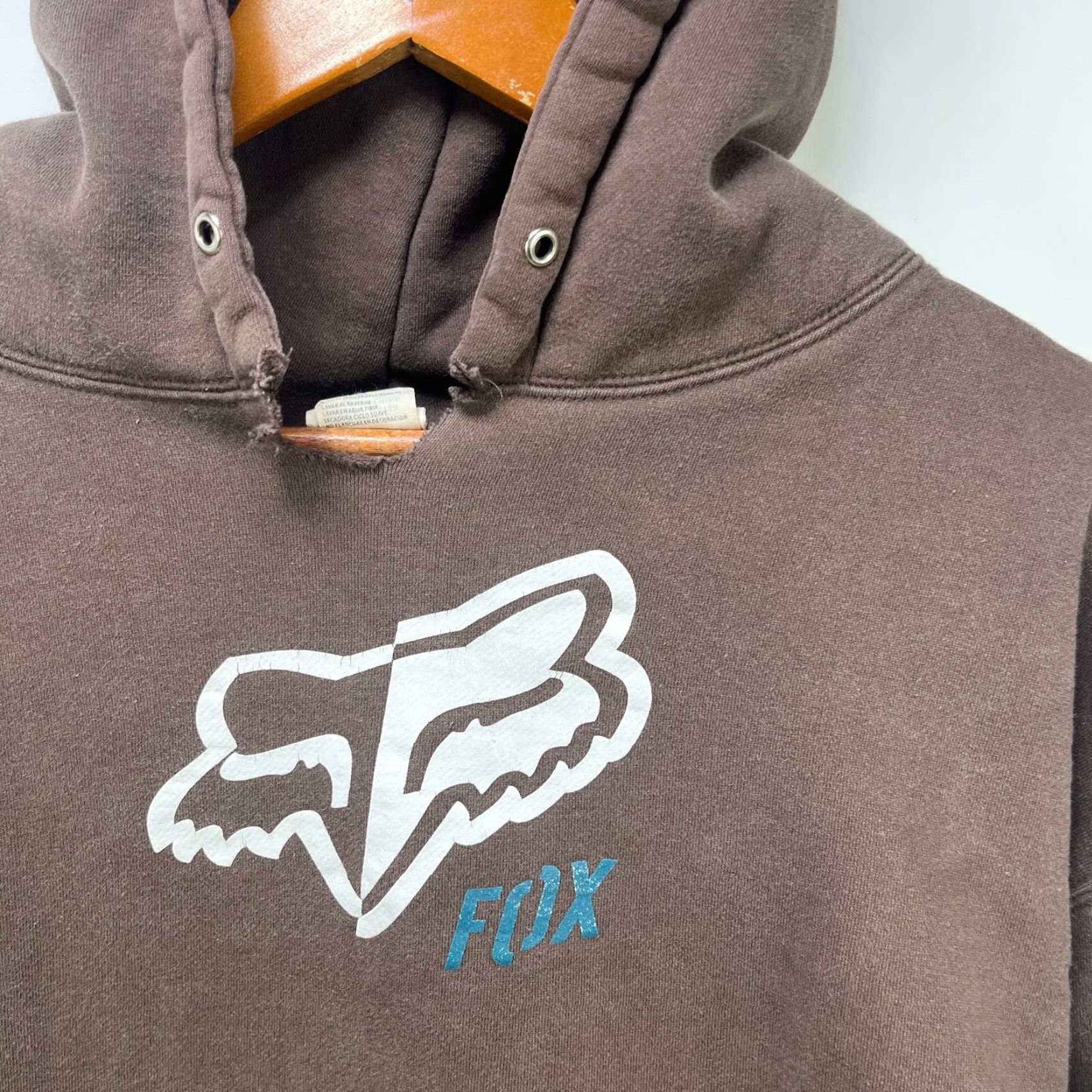 Fox Racing **VINTAGE 90S FOX RACING HOODIE BROWN XL** User: Vintage 90s Fox Racing Hoodie Brown XL Size US XL / EU 56 / 4 - 3 Thumbnail